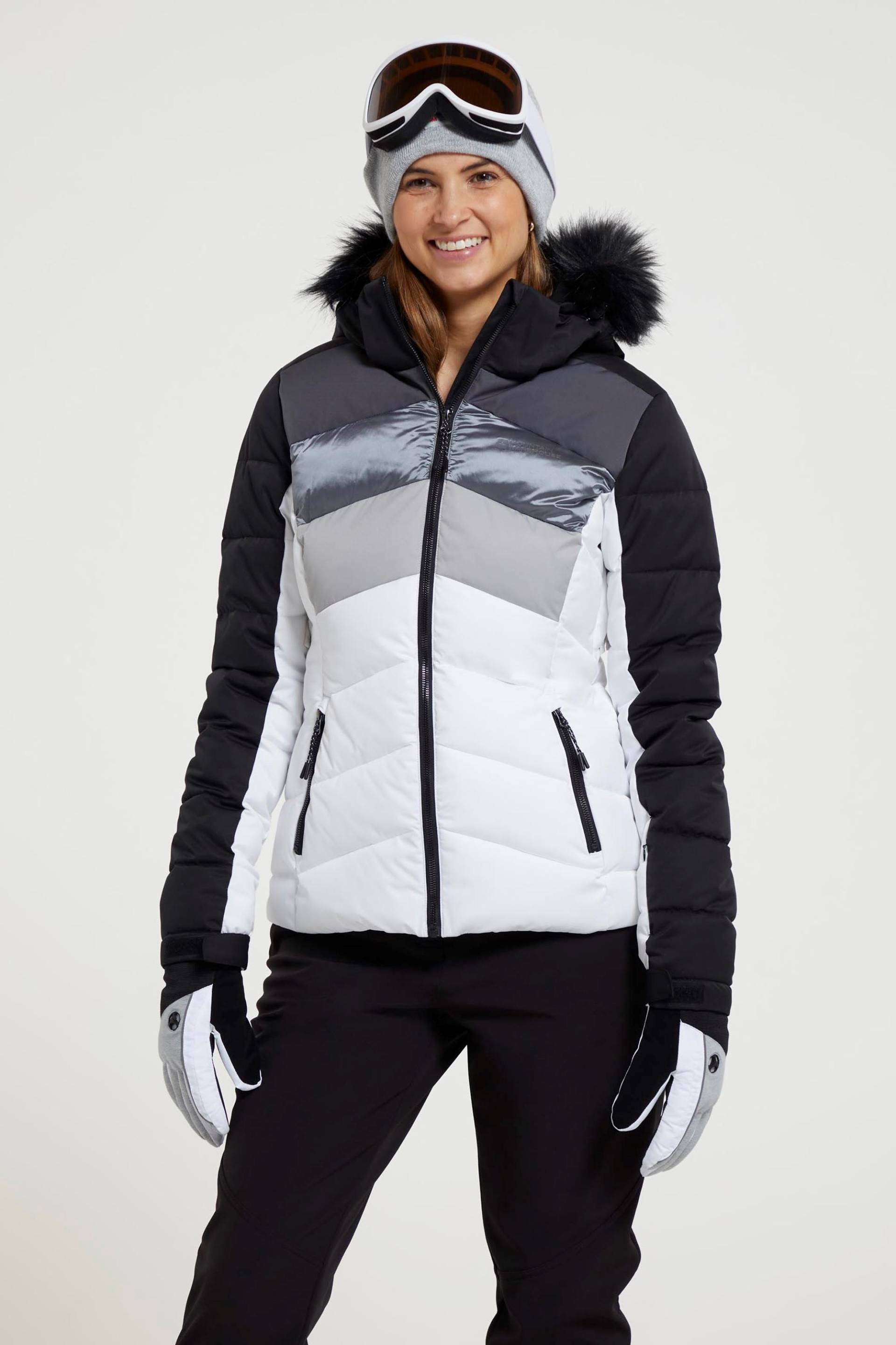 Cascade gepolsterte Skijacke für Damen - Weiss von Mountain Warehouse