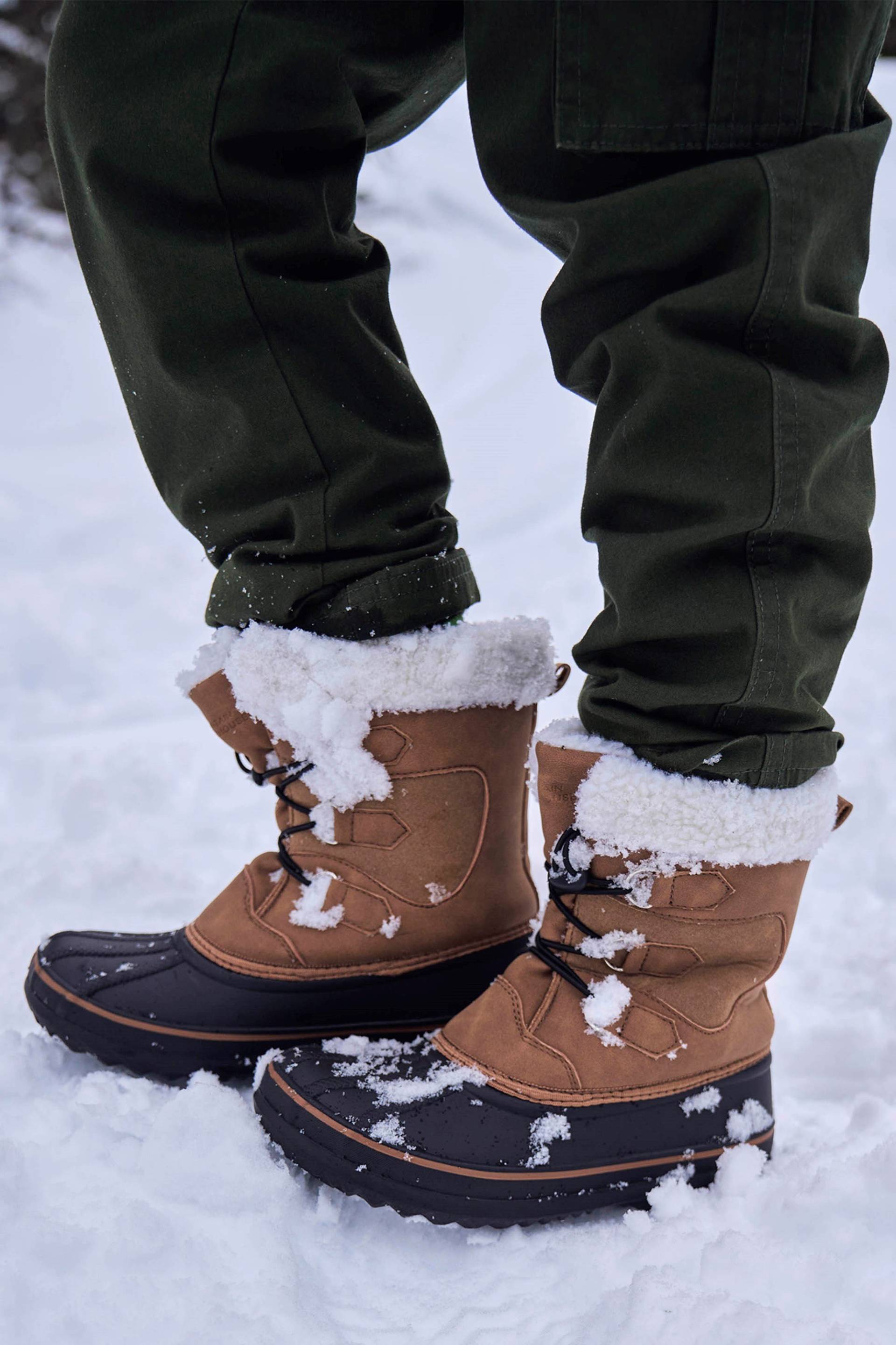 Casual Einstellbare Schneestiefel für Kinder mit Schnürsenkel - von Mountain Warehouse