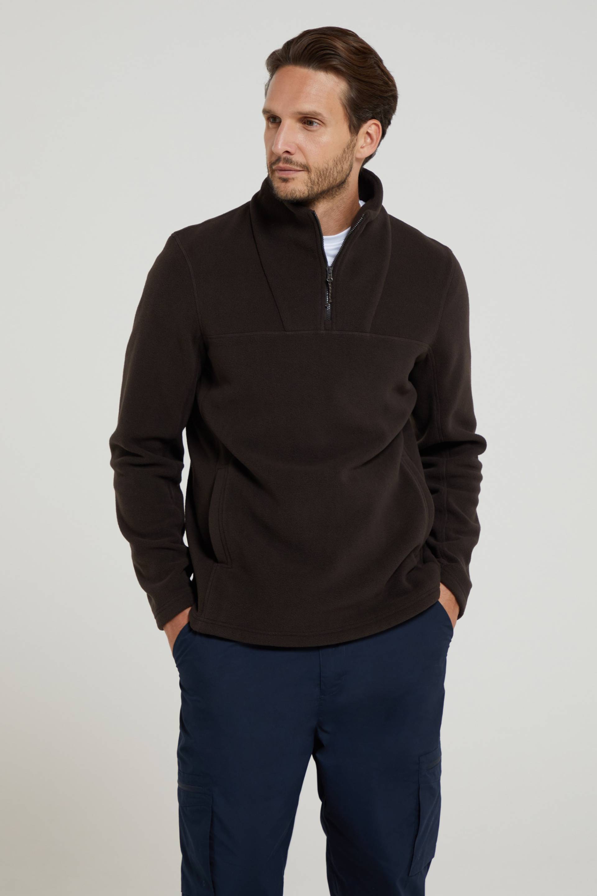 Cedar Herren-Fleece mit Reißverschluss - Braun von Mountain Warehouse