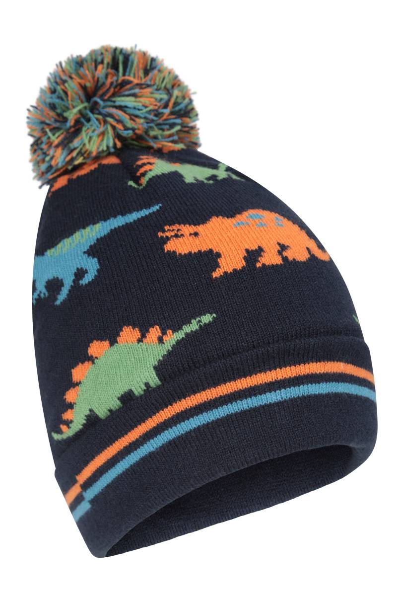 Character Kinder-Pomponmütze mit Fellfutter - Marineblau Character Kinder-Pomponmütze mit Fellfutter - Marineblau von Mountain Warehouse