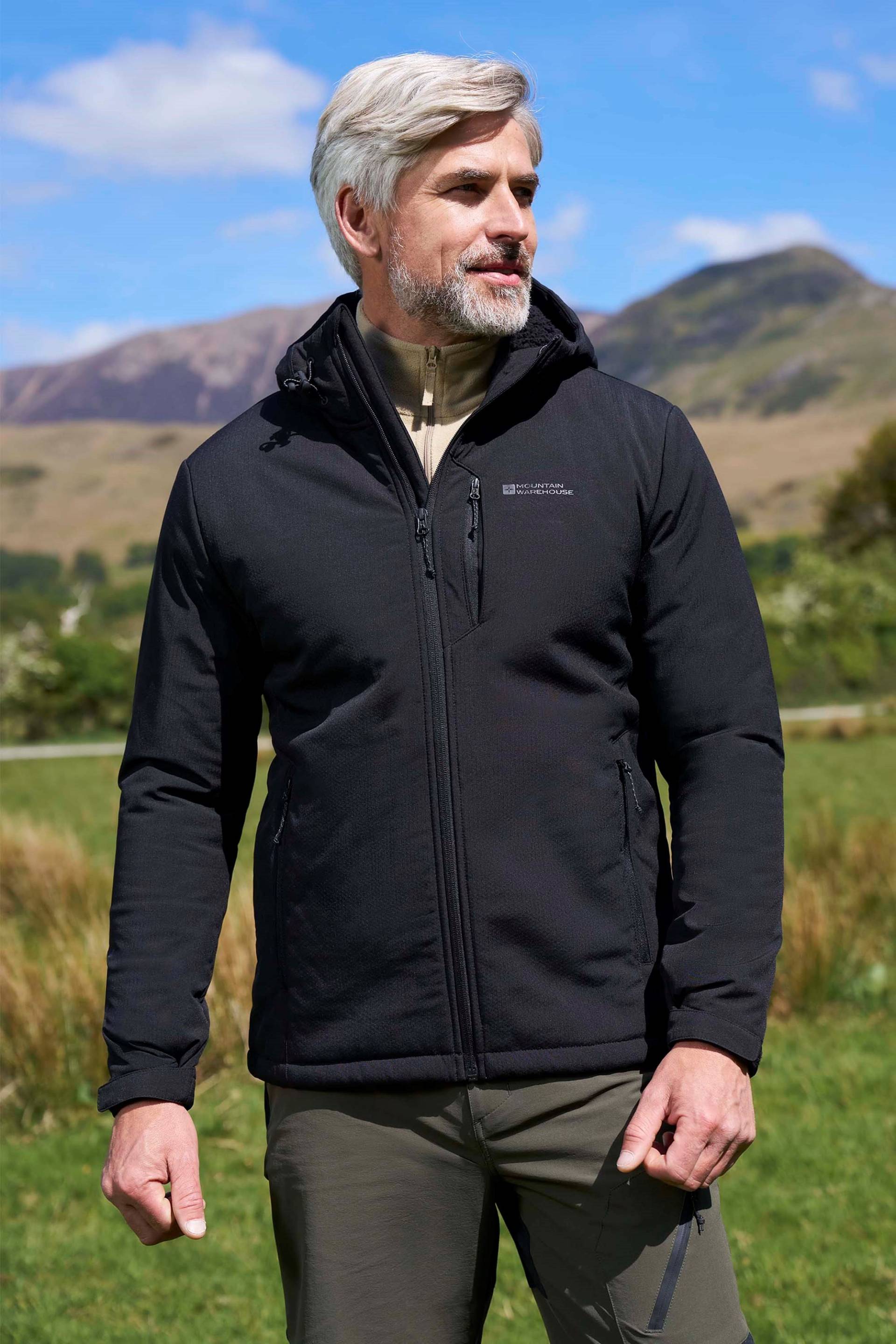 Charleston Fellgefütterte Herrenjacke - Schwarz von Mountain Warehouse