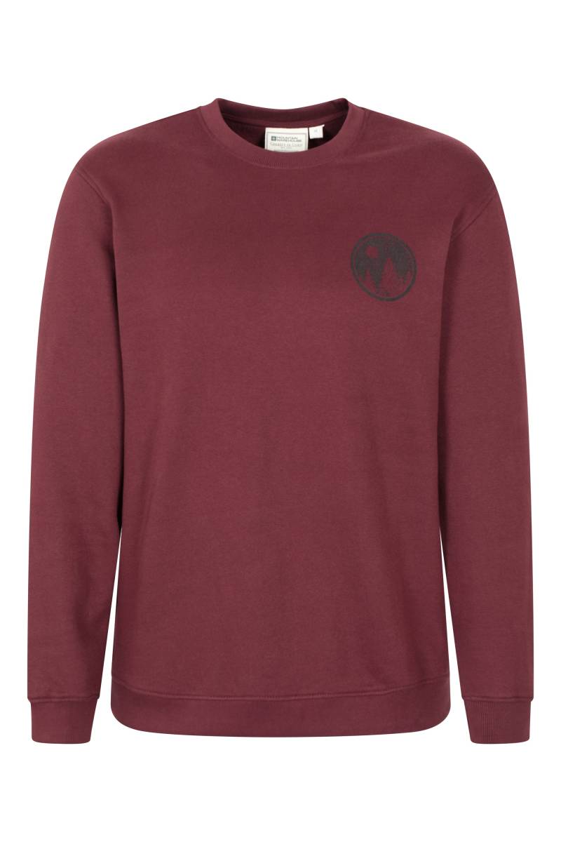 Circle Mountain Rundhals Sweatshirt - Burgunderrot von Mountain Warehouse