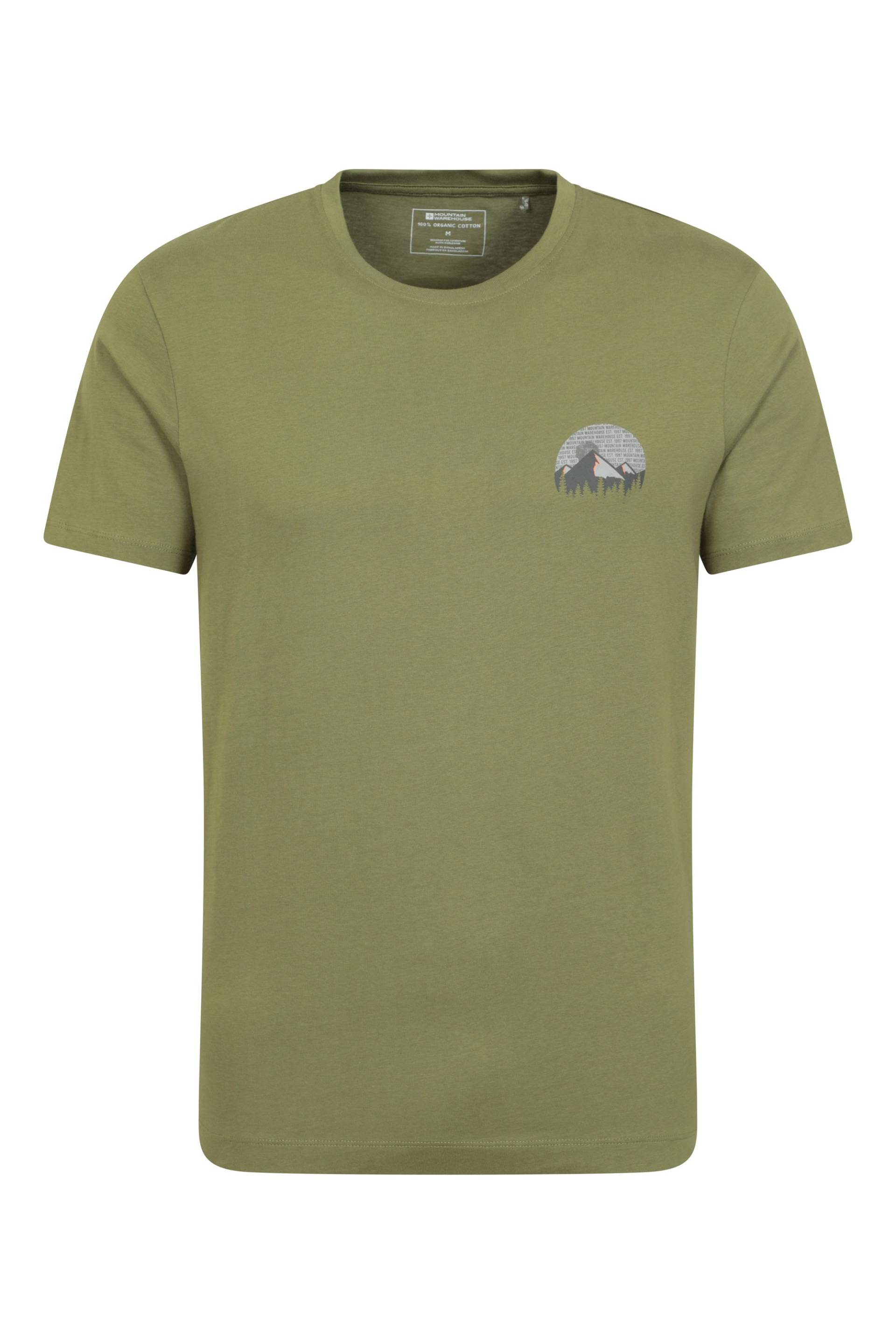 Circle Mountain Bio-Baumwoll Herren T-Shirt - Khaki von Mountain Warehouse