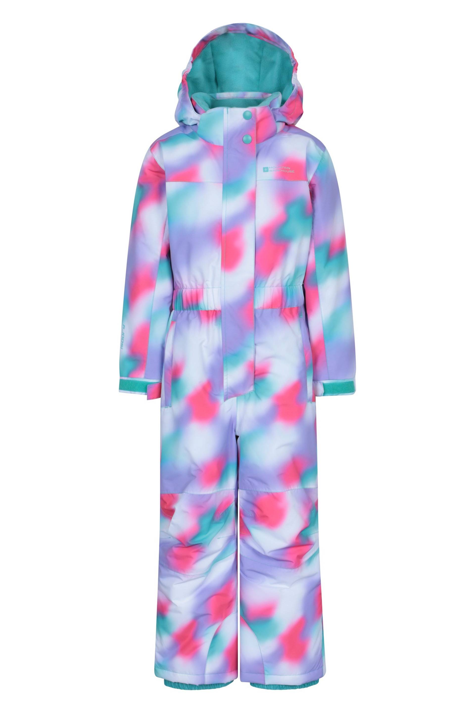 Cloud Gemusterter Kinder-Schneeanzug - Intensiv Pink von Mountain Warehouse