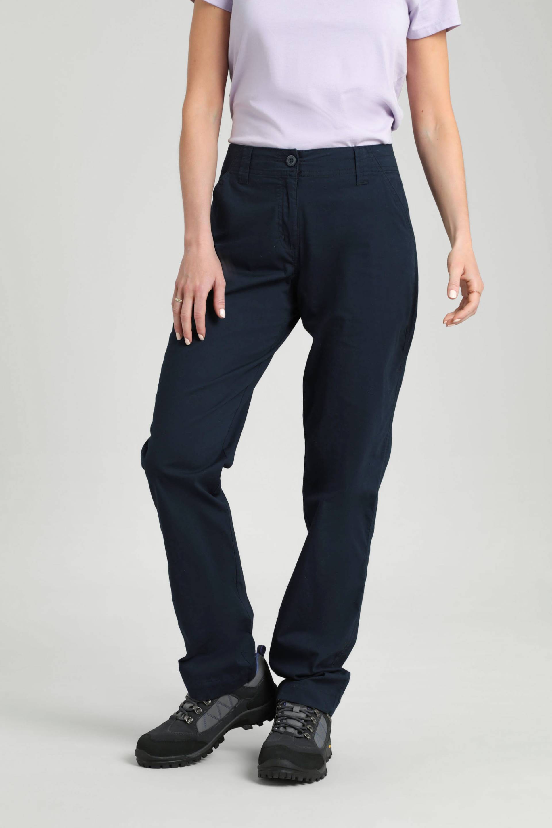 Coastal Damen Stretch Hose - lange Länge - Marineblau von Mountain Warehouse