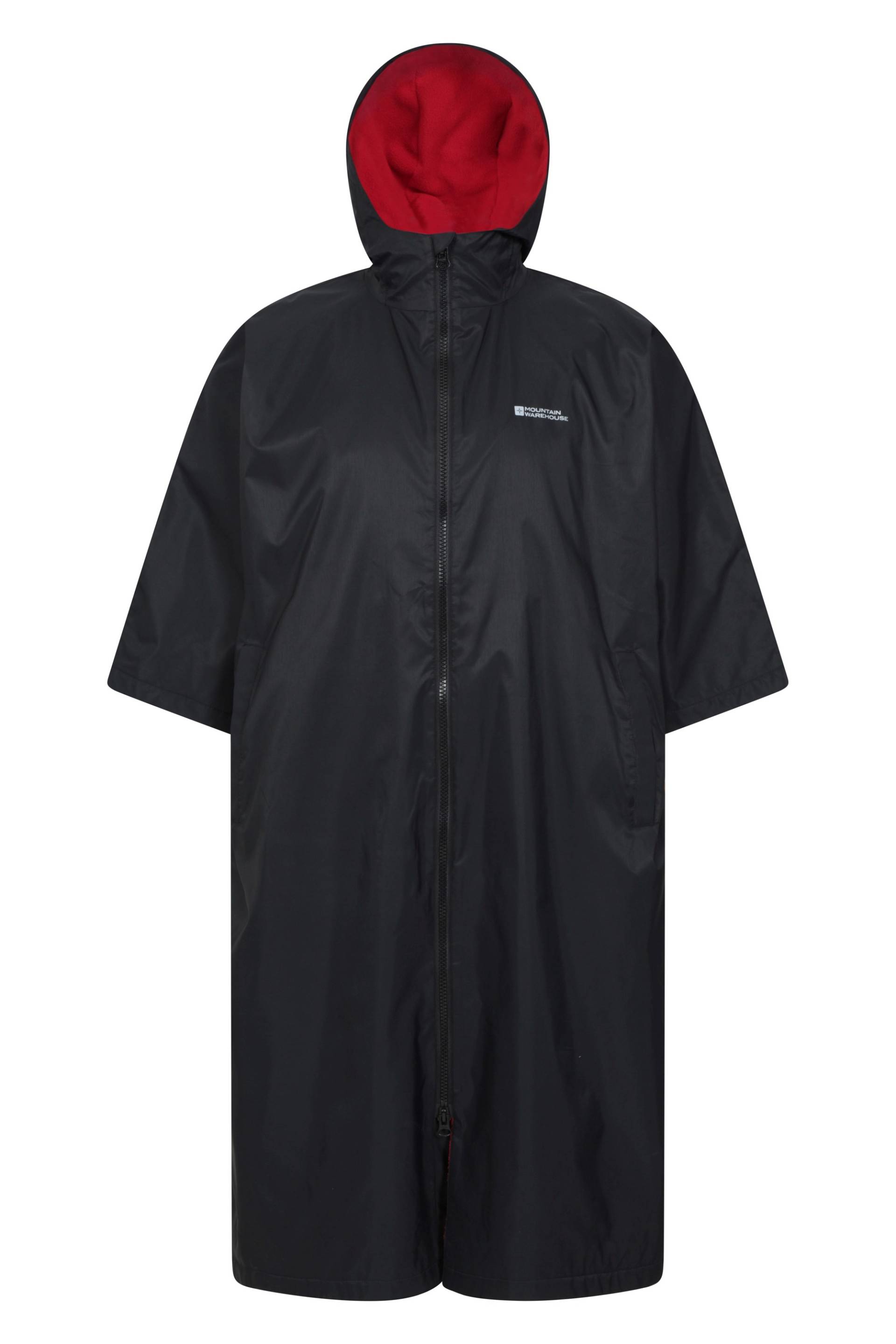 Coastline Wasserabweisender Herren Umzieh-Poncho - Schwarz von Mountain Warehouse