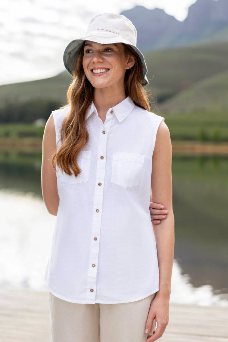 Coconut Ärmellose Damen-Bluse - Weiss von Mountain Warehouse