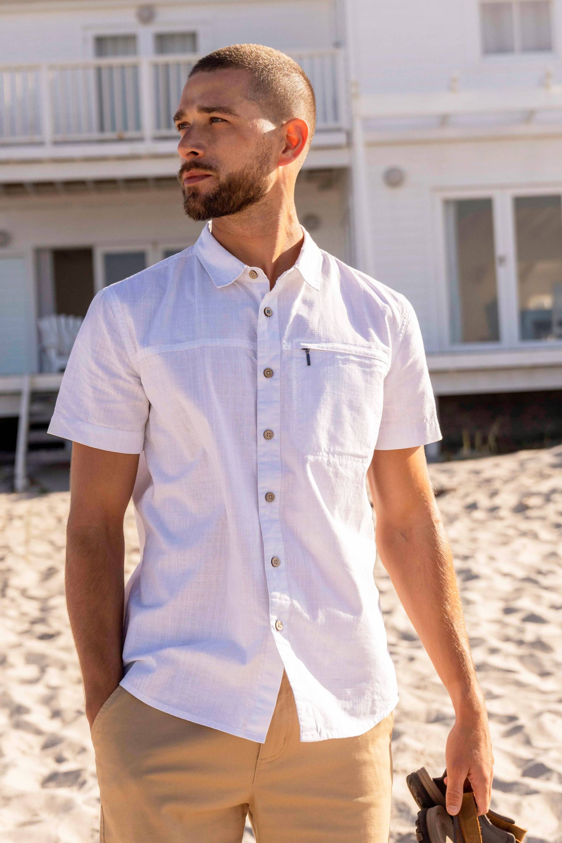 Coconut Herren Kurzarm-Hemd - Weiss Coconut Herren Kurzarm-Hemd - Weiss von Mountain Warehouse