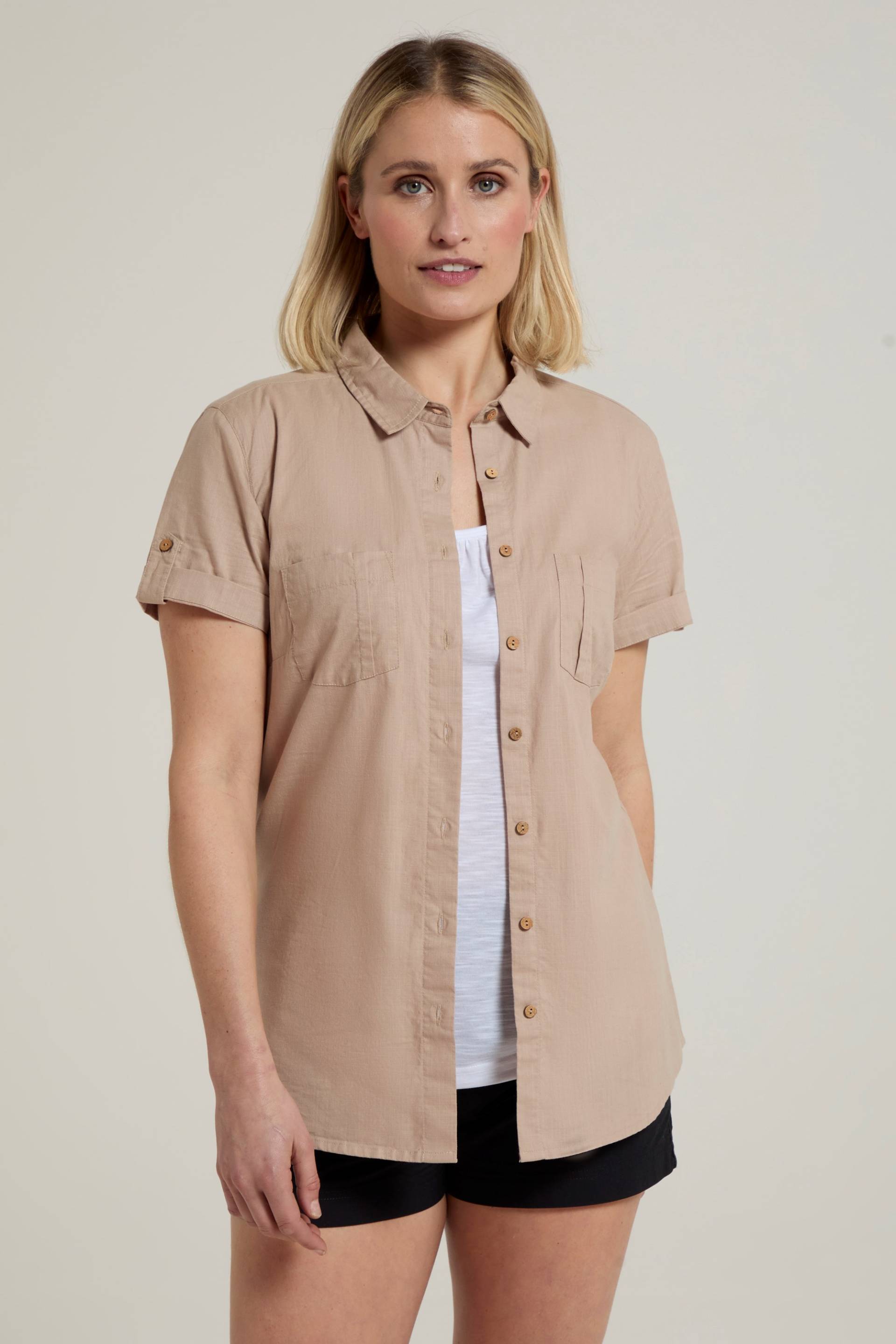 Coconut Kurzarm Damen-Hemd - Beige von Mountain Warehouse