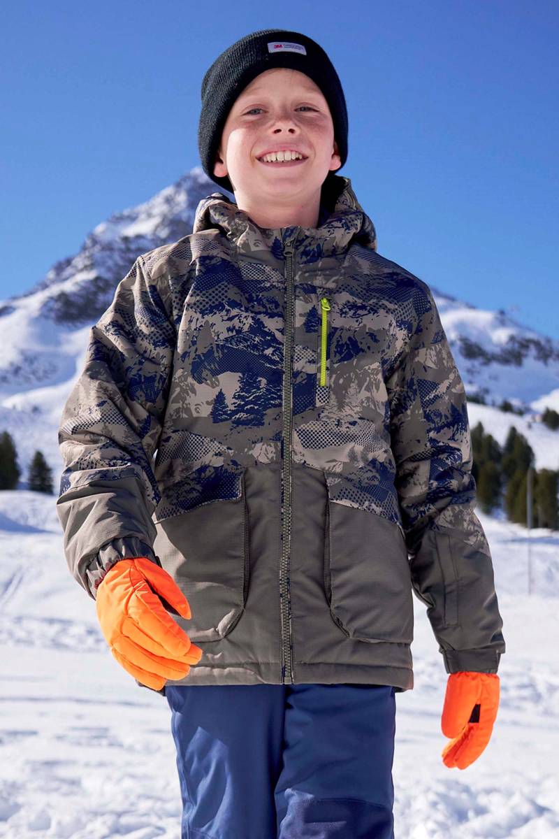 Cosmos Wasserabweisende Kinder-Skijacke - Grün von Mountain Warehouse