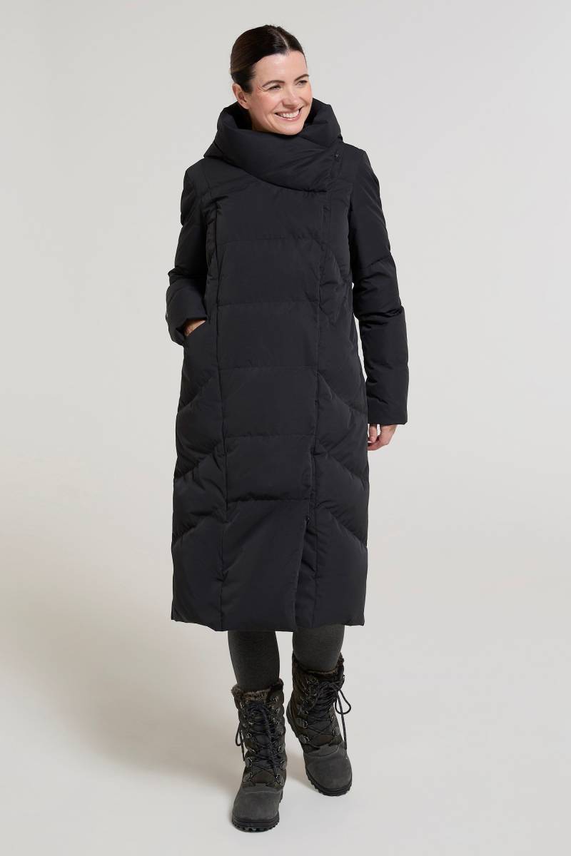 Cosy Wrap Extreme Lange Damen Daunenjacke - Schwarz von Mountain Warehouse