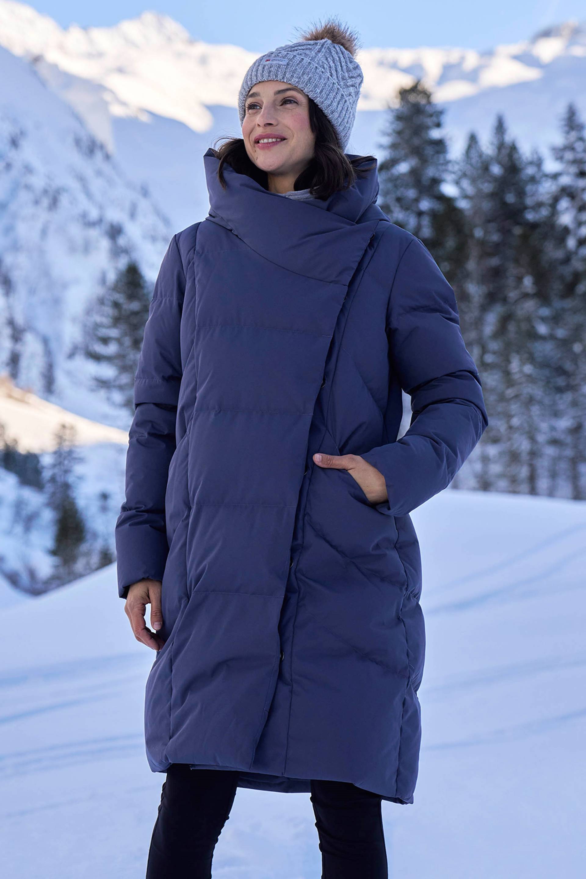 Cosy Wrap II Damen-Daunenjacke - Grau von Mountain Warehouse