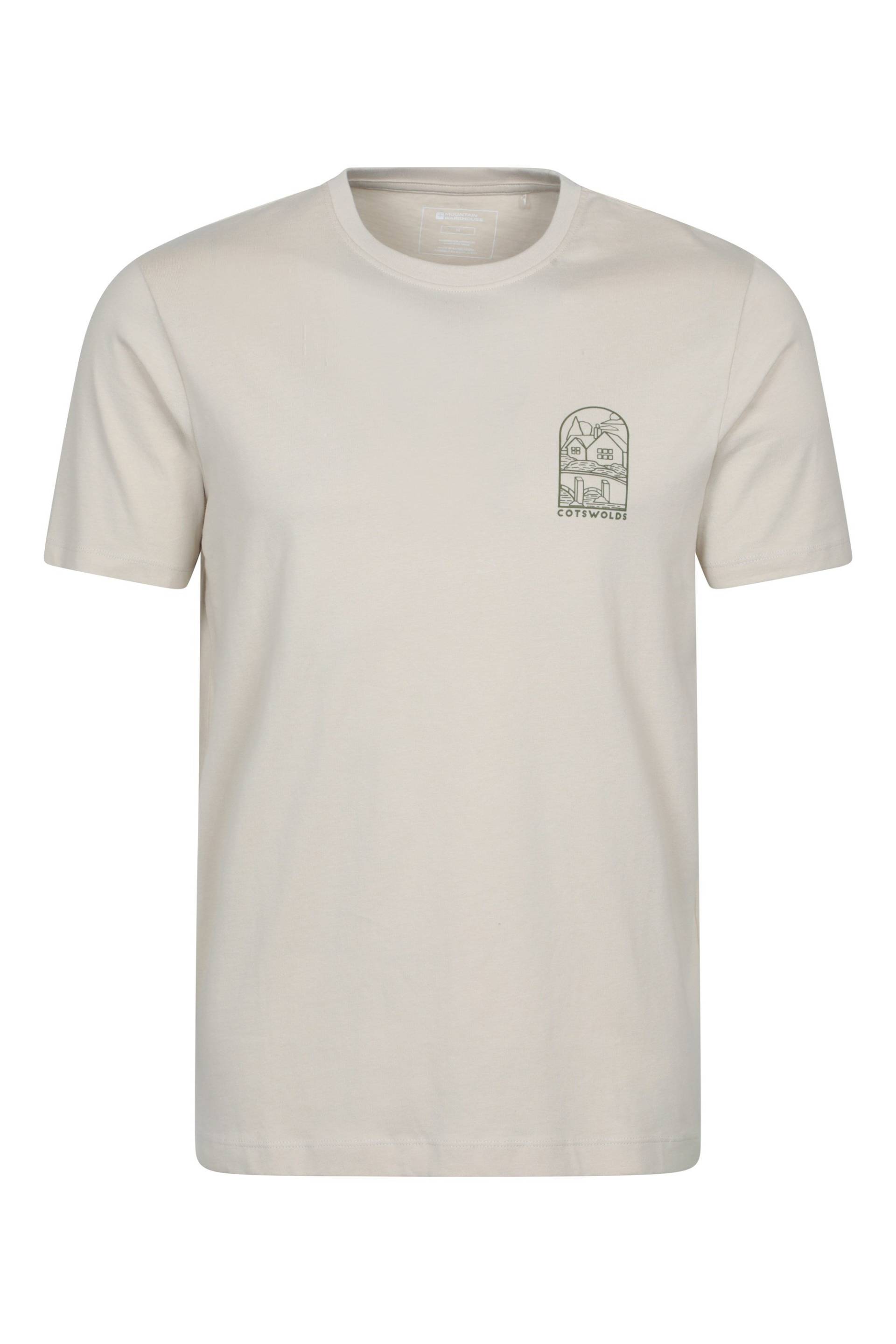 Cotswold Herren-T-Shirt mit kurzen Ärmeln - Grauweiß von Mountain Warehouse