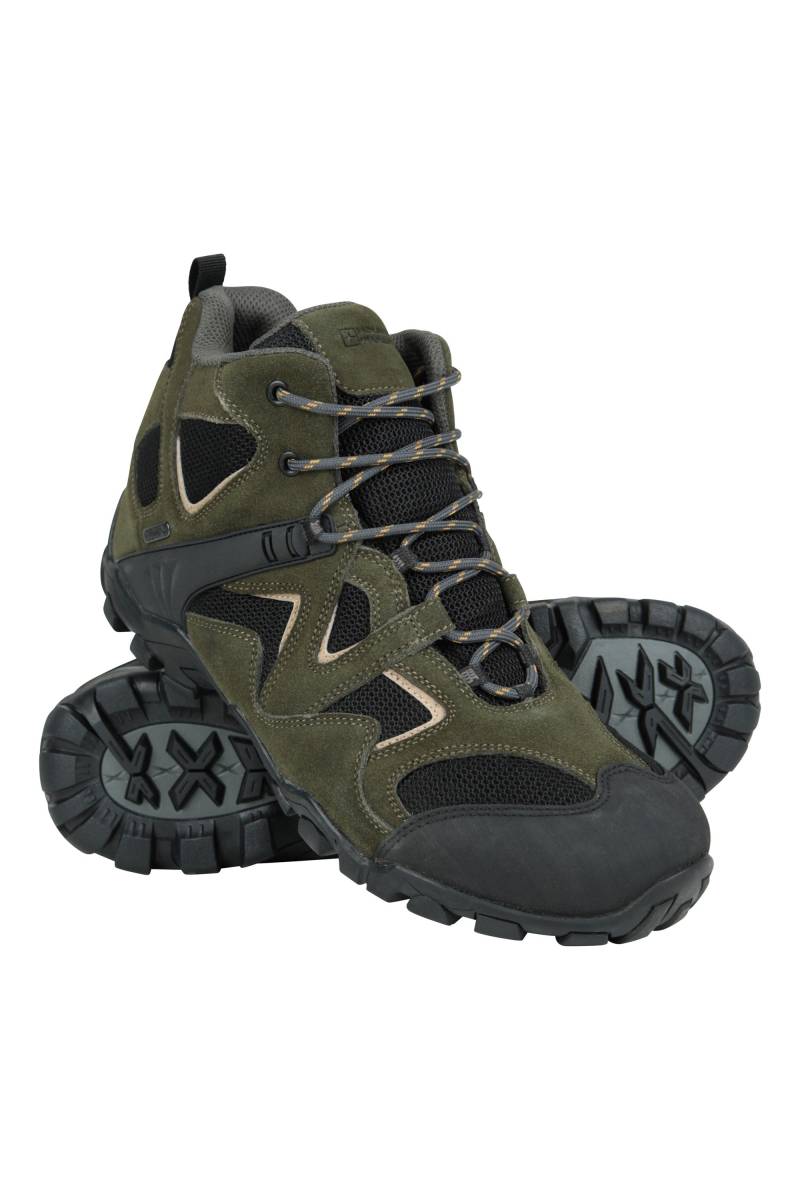 Curlew Wasserdichte Herren Wanderstiefel mit Niedrigprofil - Khaki von Mountain Warehouse