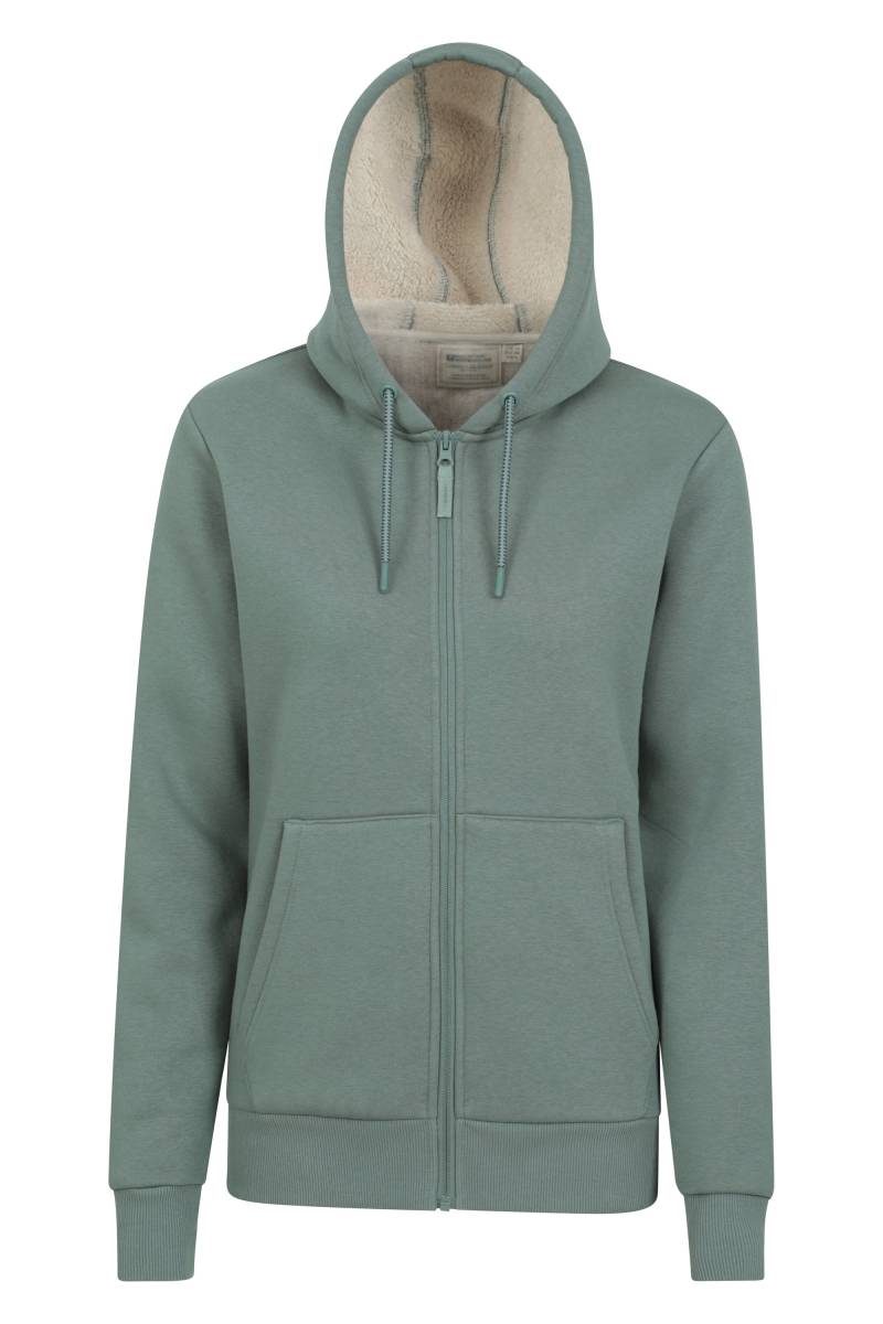 Dalton Damen Kapuzenpullover mit Sherpa-Futter - Khaki von Mountain Warehouse
