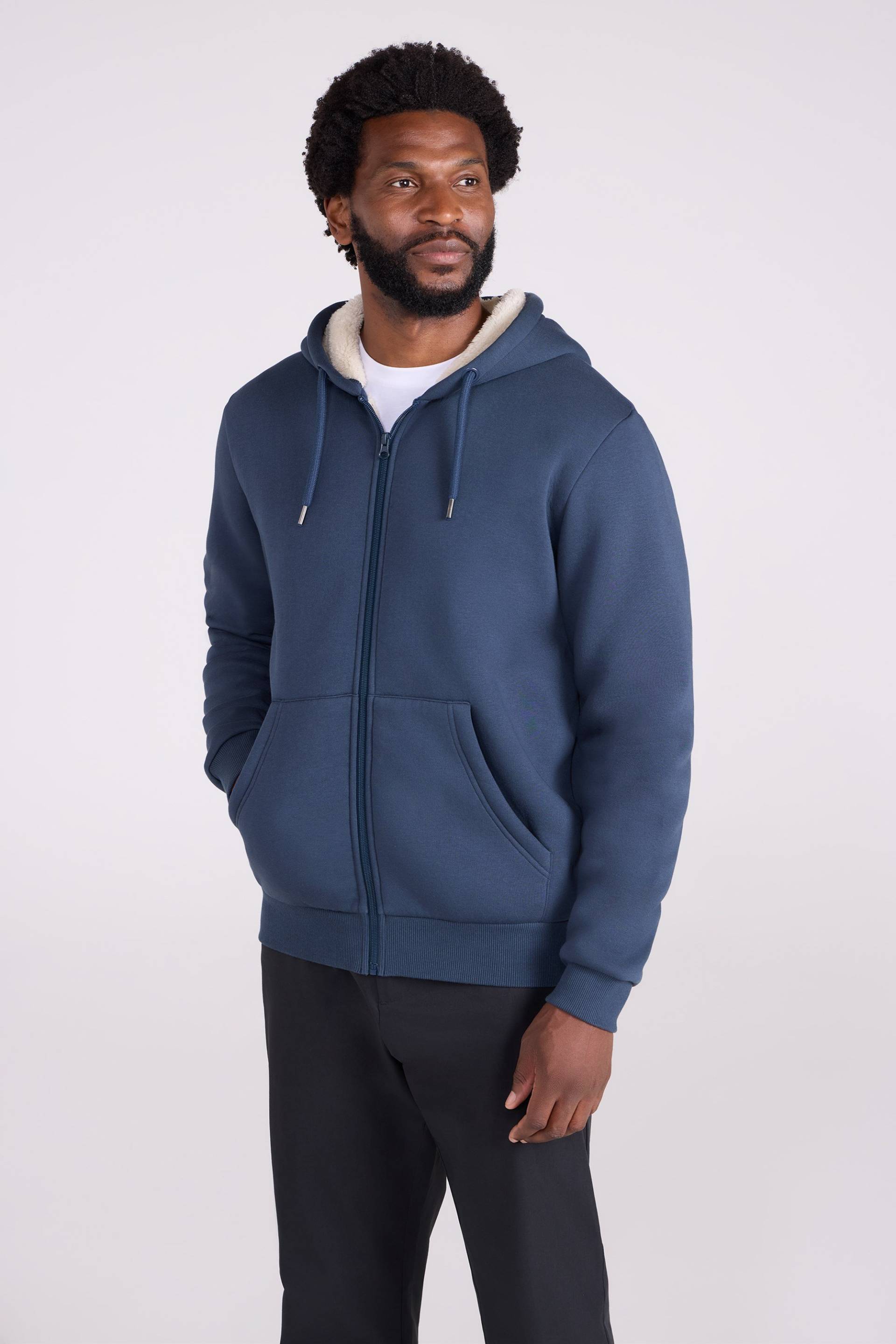Dalton gefütterter Borg Kapuzenpullover für Herren - Marineblau Dalton gefütterter Borg Kapuzenpullover für Herren - Marineblau von Mountain Warehouse