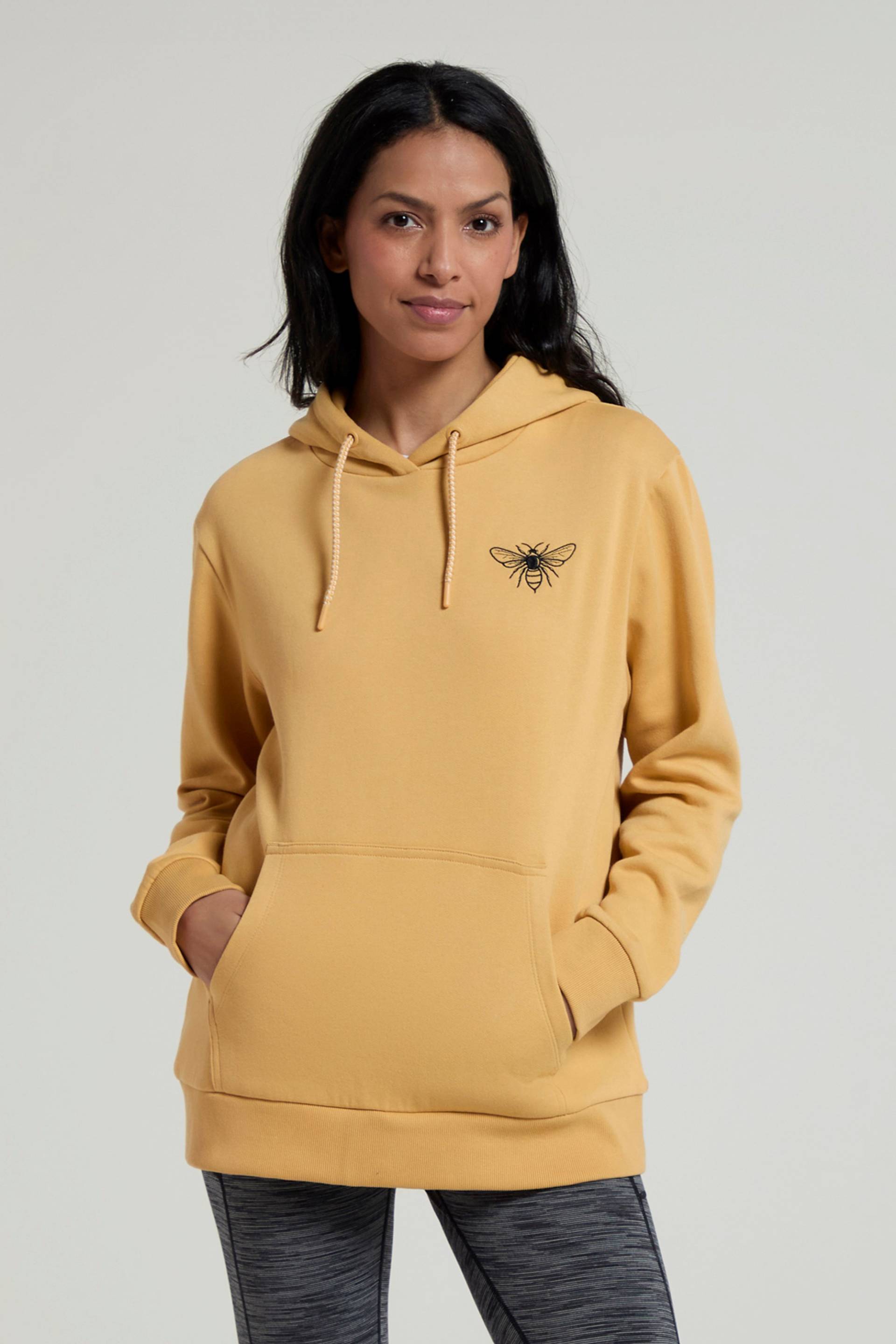 Damen-Kapuzenpullover mit Bienenstickmuster - Gelb von Mountain Warehouse