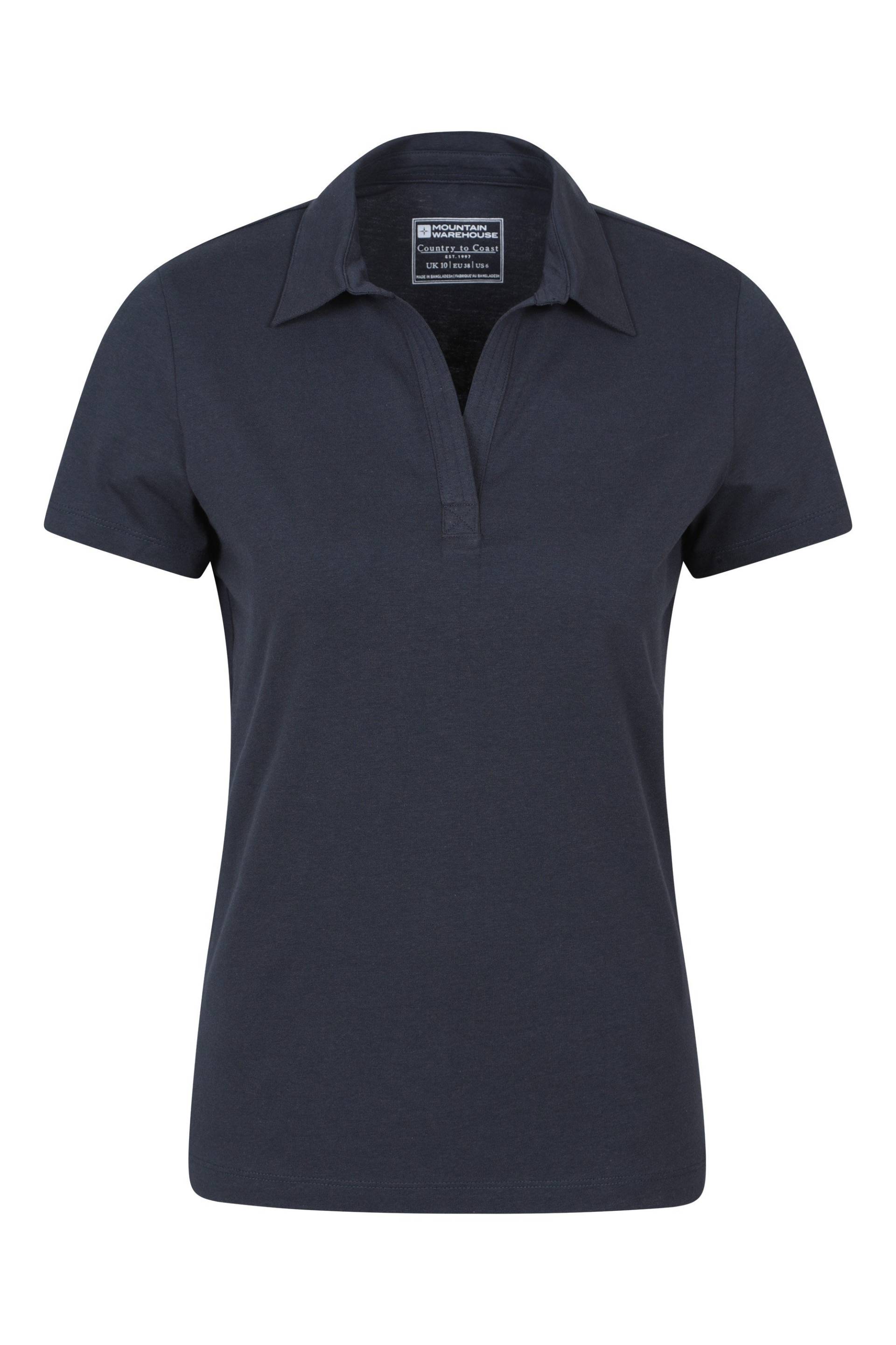 Damen Polo T-Shirt mit UV-Schutz - Marineblau von Mountain Warehouse