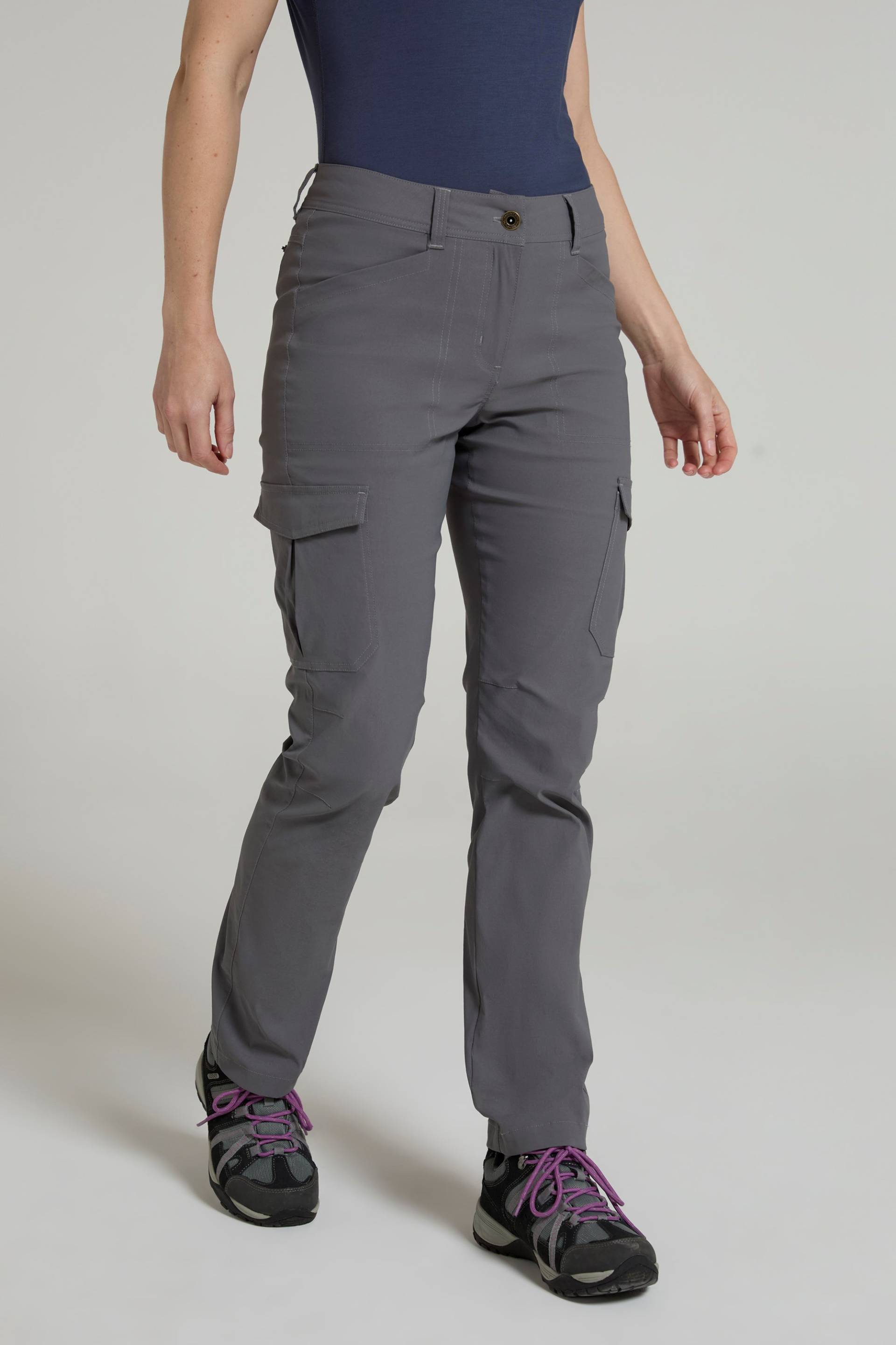 Damen Stretch-Cargohose - Grau Damen Stretch-Cargohose - Grau von Mountain Warehouse