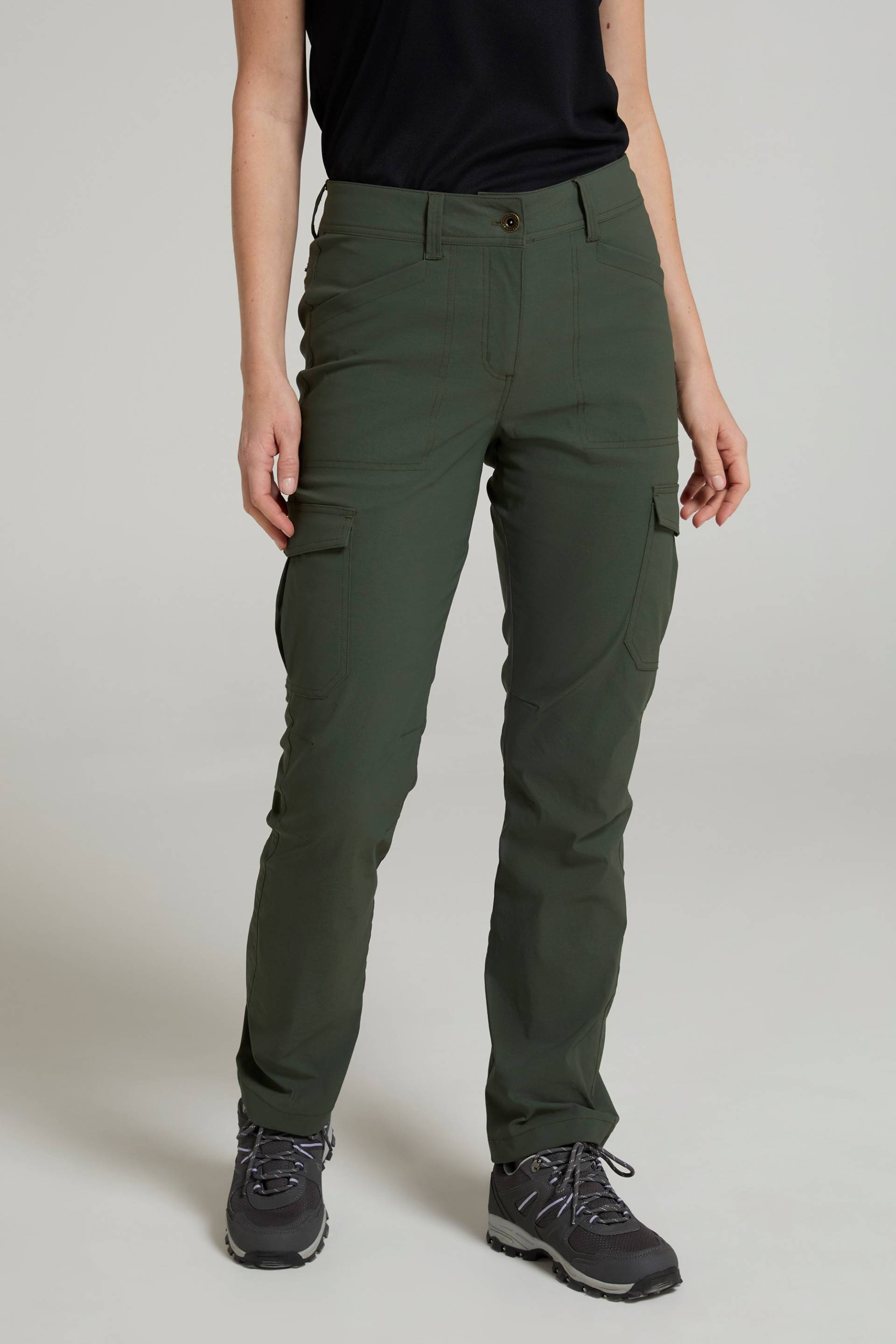 Damen Stretch-Cargohose - Khaki Damen Stretch-Cargohose - Khaki von Mountain Warehouse