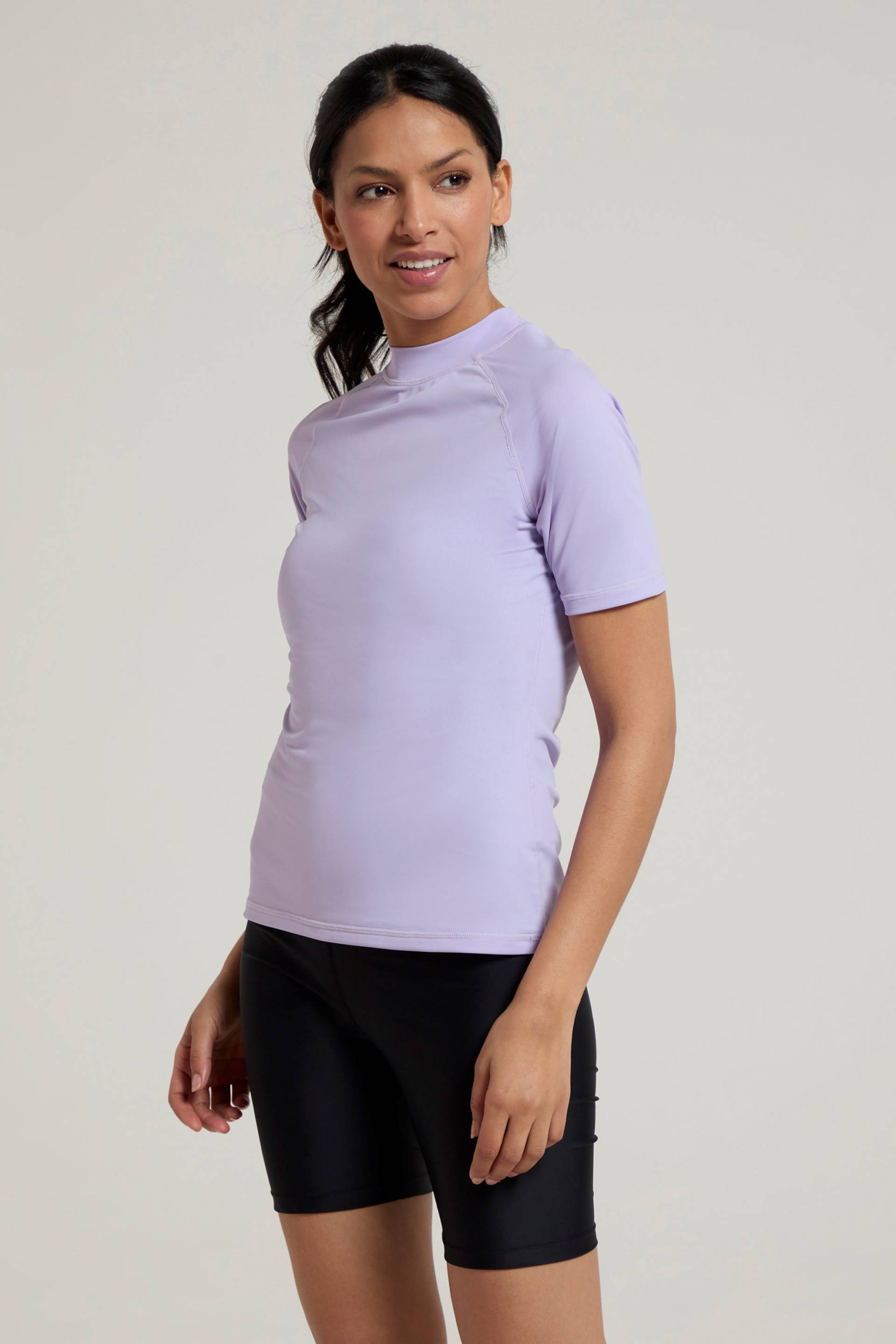 Damen UV Rash Vest - Lila von Mountain Warehouse