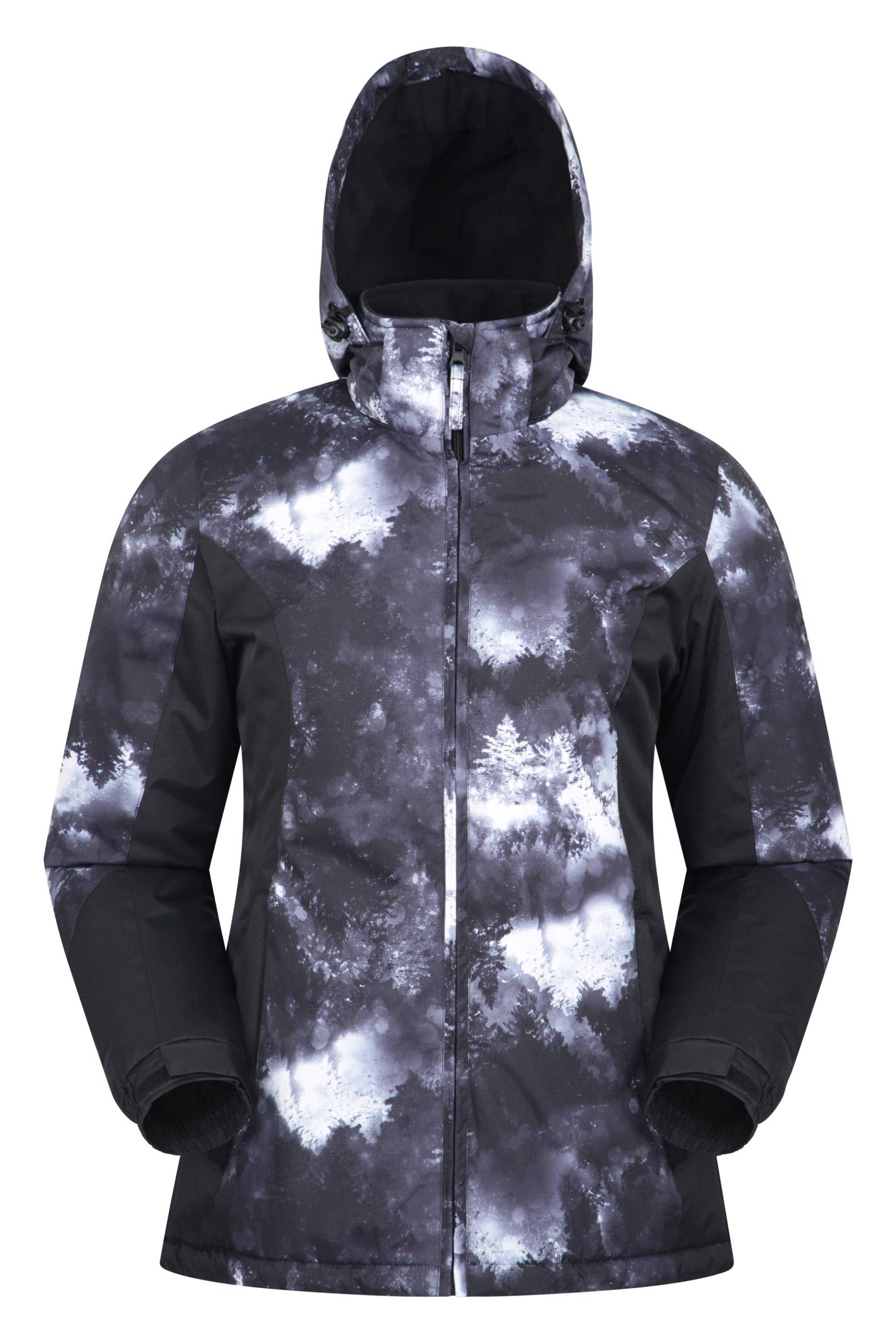 Dawn Gemusterte Damen-Skijacke - Schwarz von Mountain Warehouse