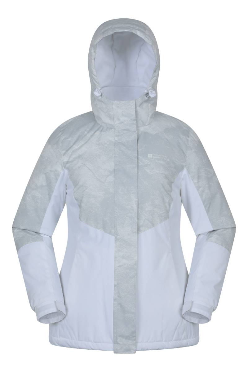 Dawn II Gemusterte Damen-Skijacke - Grau von Mountain Warehouse