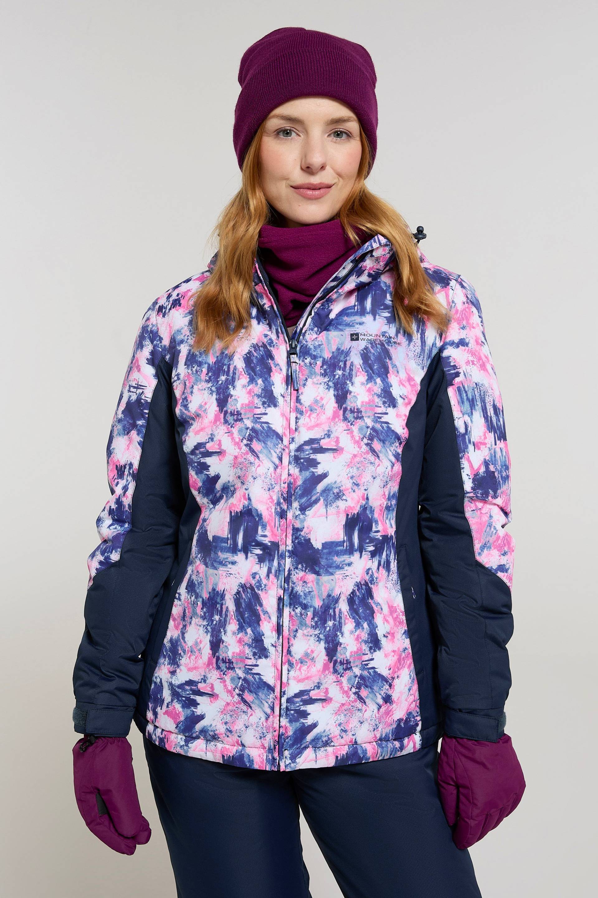 Dawn II Gemusterte Damen-Skijacke - Marineblau von Mountain Warehouse