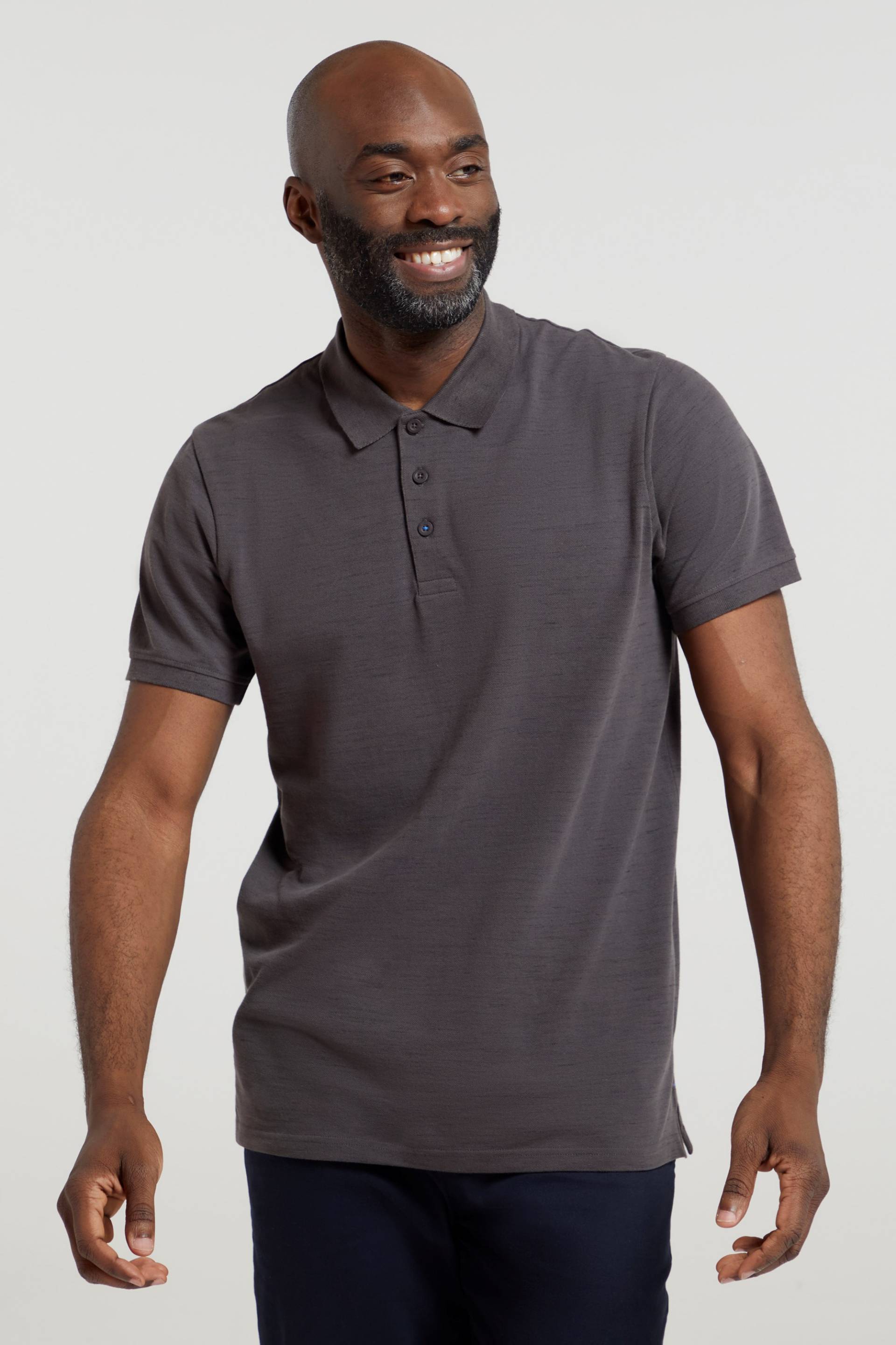 Dawnay Pikee-Poloshirt mit Noppenstruktur, für Herren - Grau von Mountain Warehouse