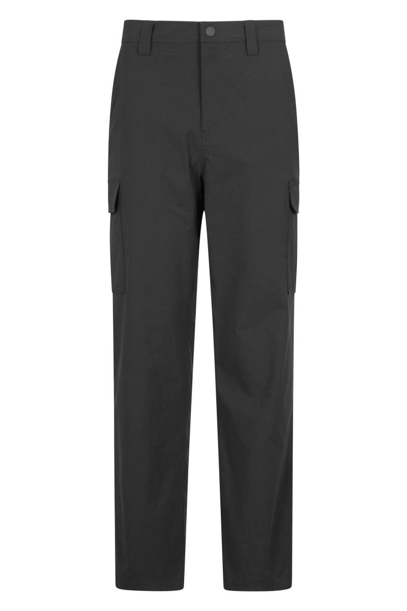 Delta Dehnbare Cargohose für Herren – Kurze Länge - Schwarz von Mountain Warehouse