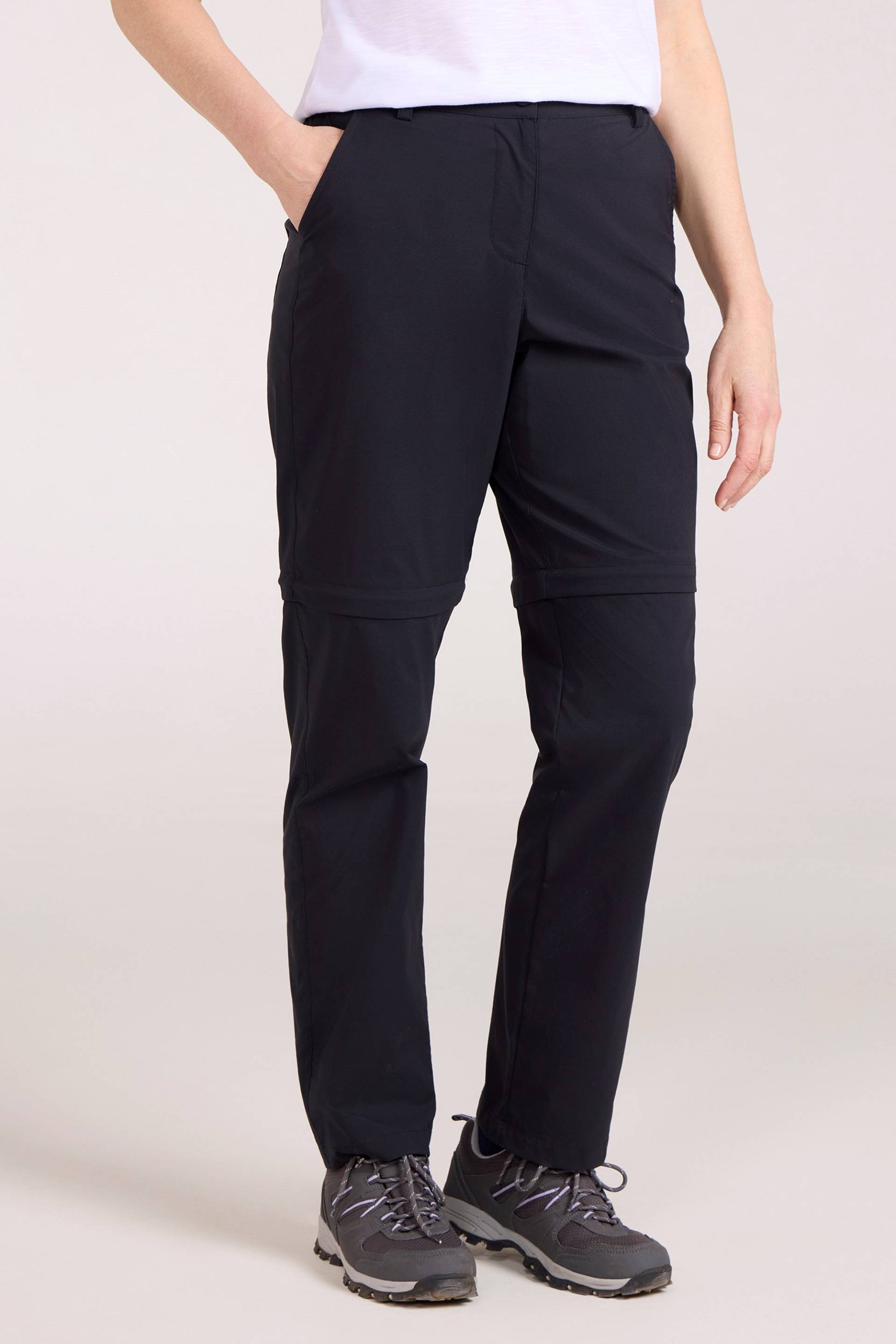 Delta Dehnbare Damenhose mit Reißverschluss - Schwarz Delta Dehnbare Damenhose mit Reißverschluss - Schwarz von Mountain Warehouse