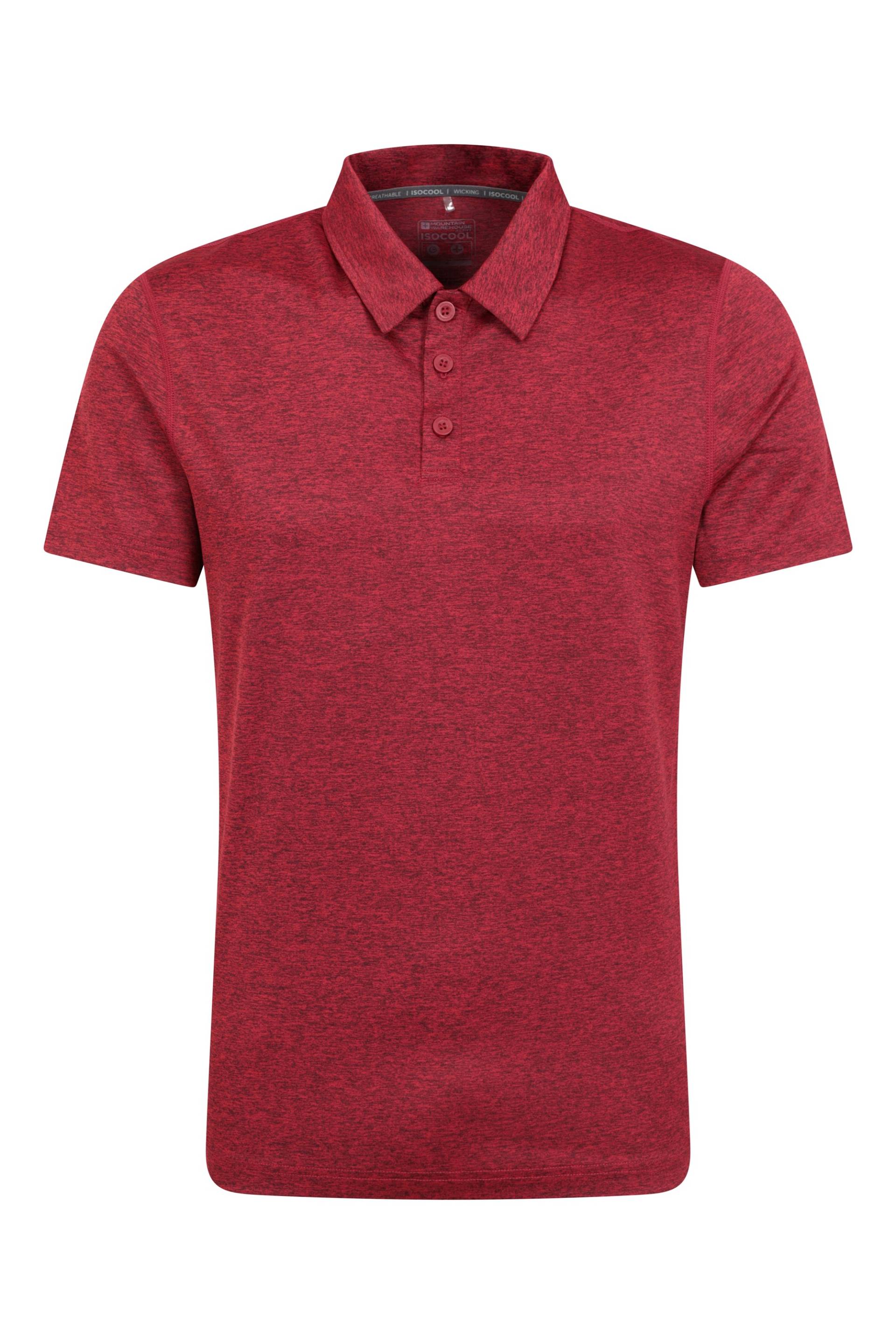 Deuce Isocool Herren Poloshirt - Rot von Mountain Warehouse