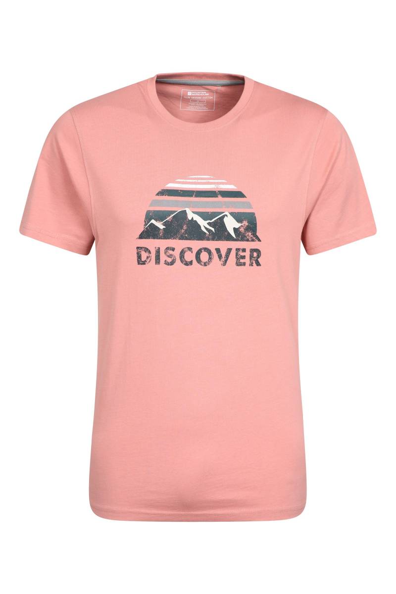 Discover Herren T-Shirt - Rosa von Mountain Warehouse