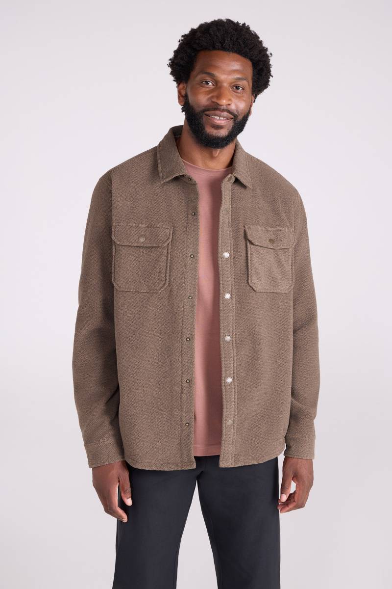 Dresden Twill-Fleece-Hemd für Herren - Braun von Mountain Warehouse