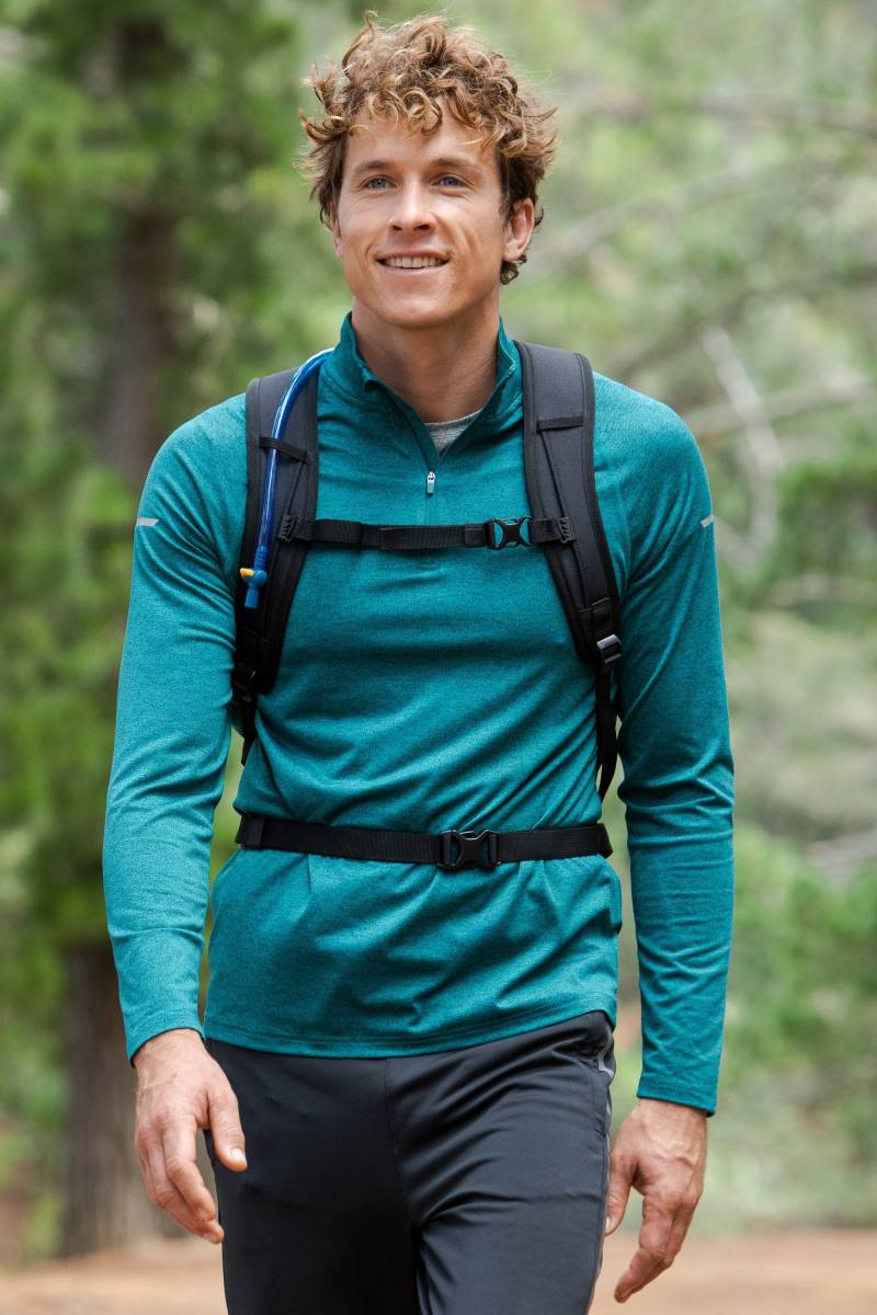 Echo Melange Herren-Midlayer mit Reißverschluss - Aquamarin von Mountain Warehouse