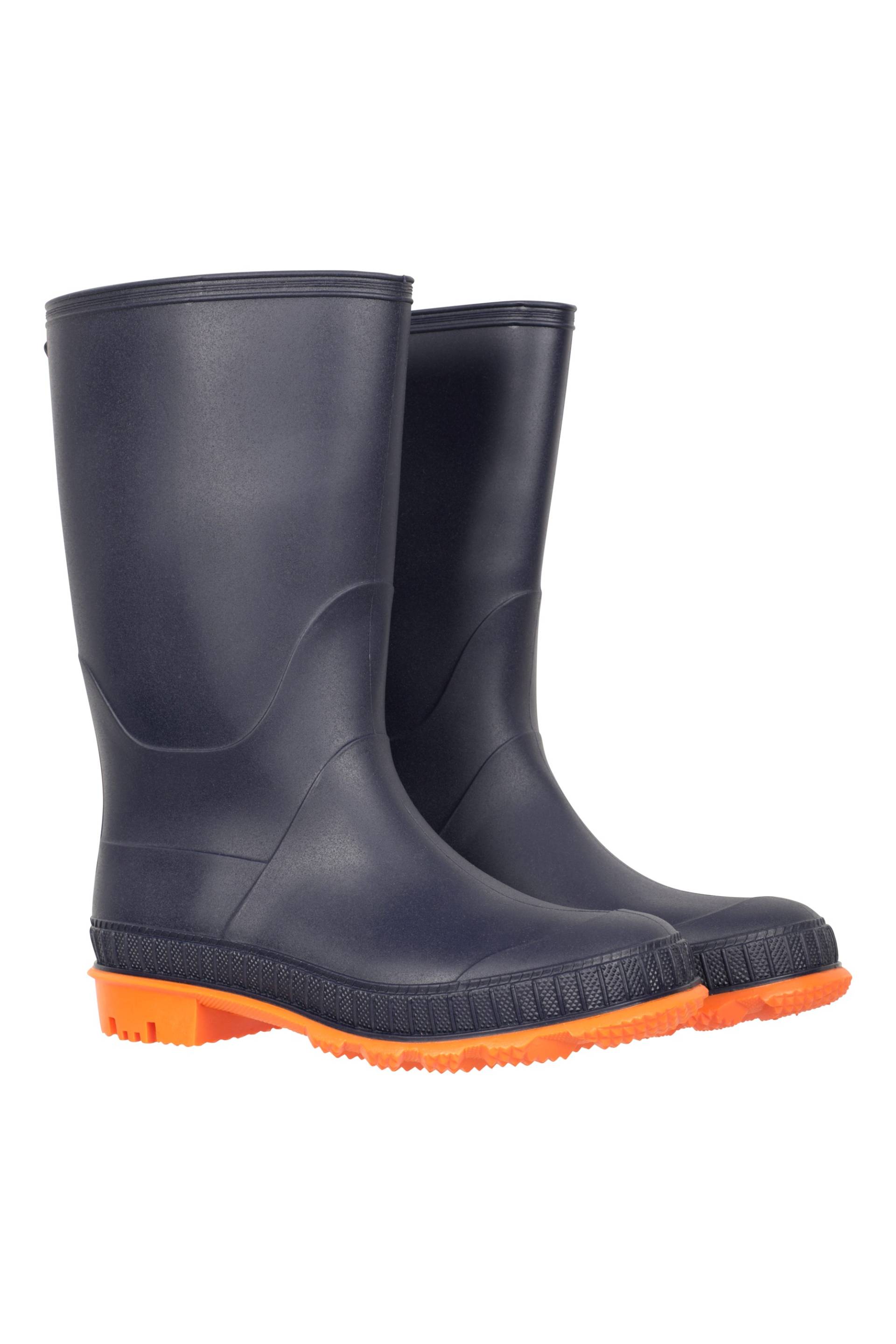 Einfarbige Kinder Gummistiefel - Orange von Mountain Warehouse