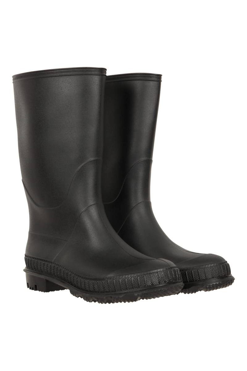 Einfarbige Kinder Gummistiefel - Schwarz von Mountain Warehouse