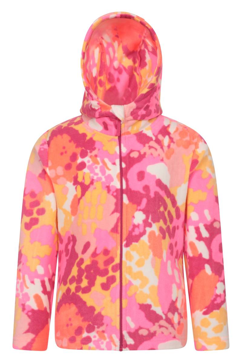 Endeavour Gemusterter Kinder-Fleece-Hoodie - Pink von Mountain Warehouse