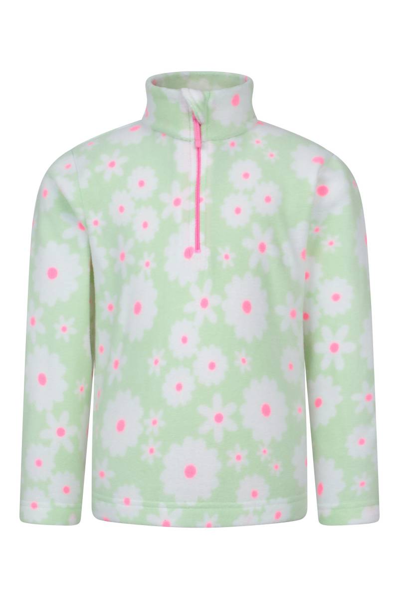 Endeavour Gemustertes Kinder-Fleece mit Reißverschluss - Grün von Mountain Warehouse