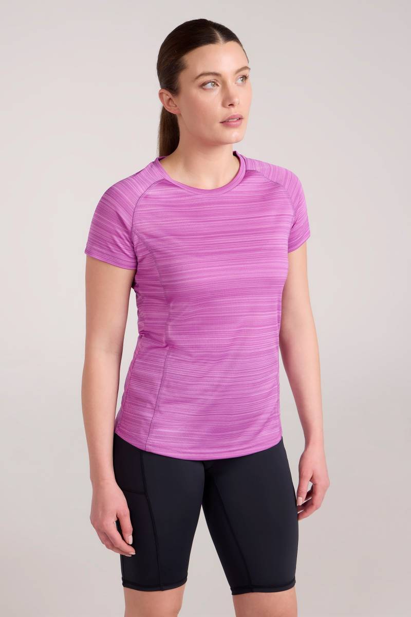 Endurance Damen T-Shirt - Gestreift - Violett von Mountain Warehouse