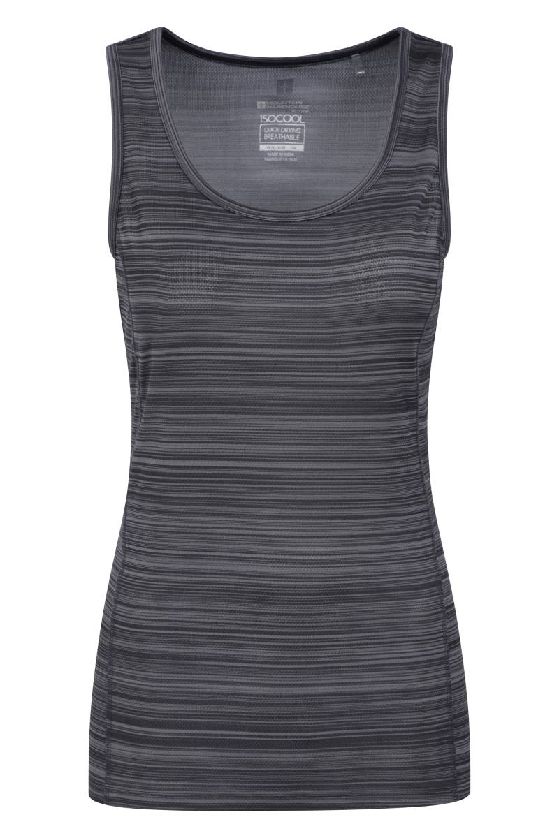 Endurance Gestreiftes Damen Tank-Top - Grau von Mountain Warehouse