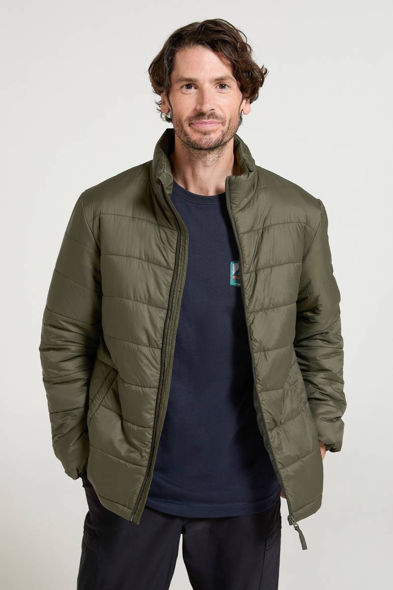 Mountain Essentials Leichte Herren-Steppjacke - Khaki von Mountain Warehouse