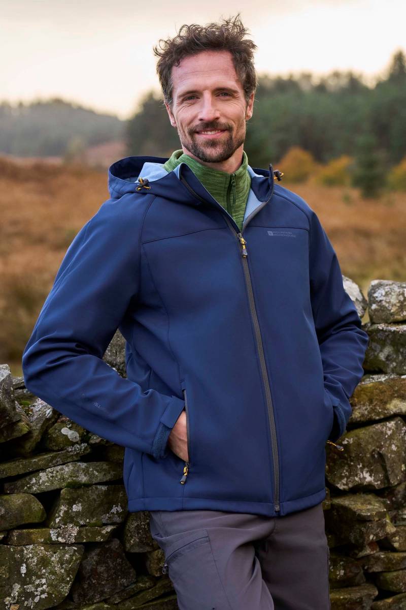 Exodus Herren-Softshelljacke - Blau von Mountain Warehouse