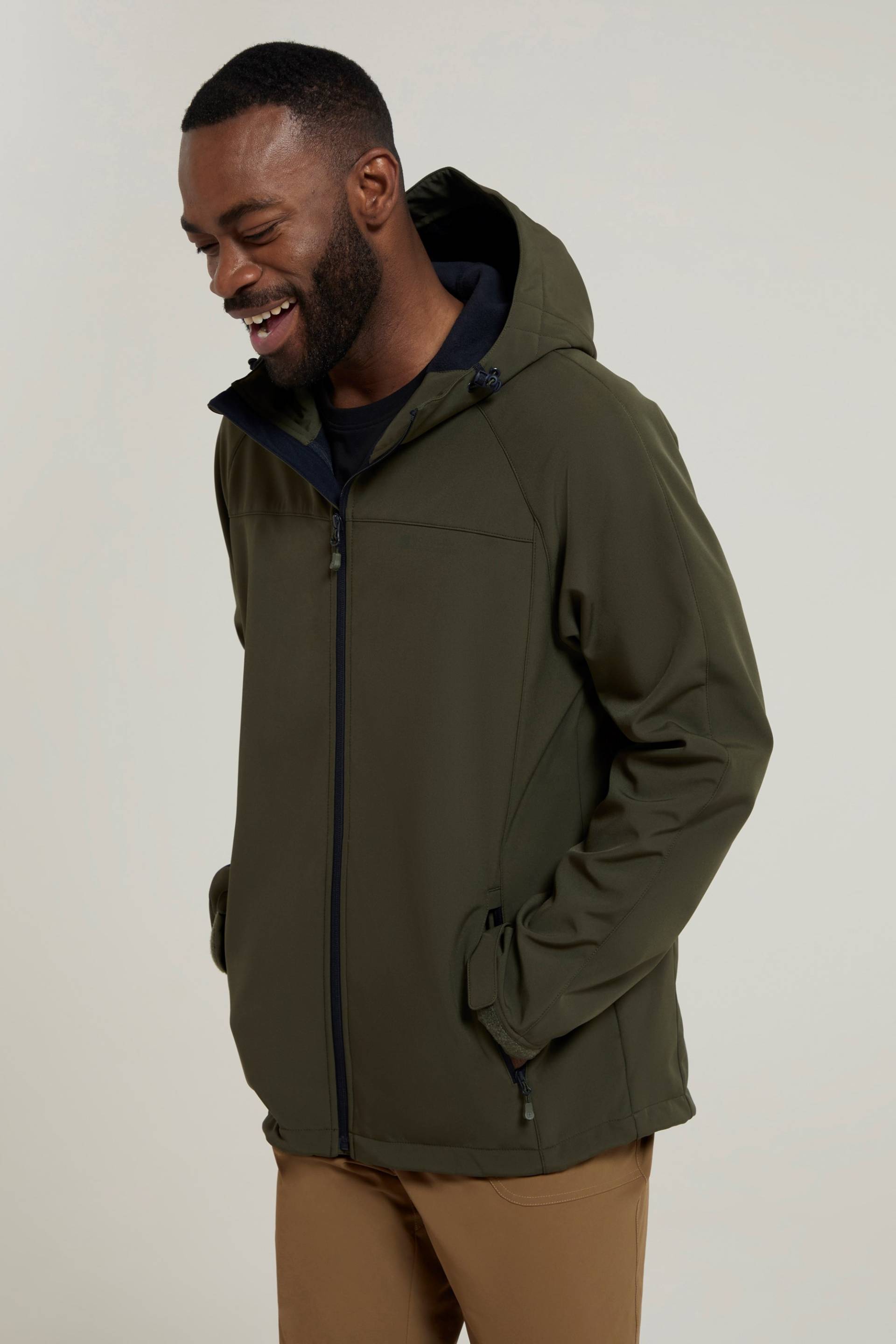 Exodus Herren-Softshelljacke - Dunkel-Khaki von Mountain Warehouse