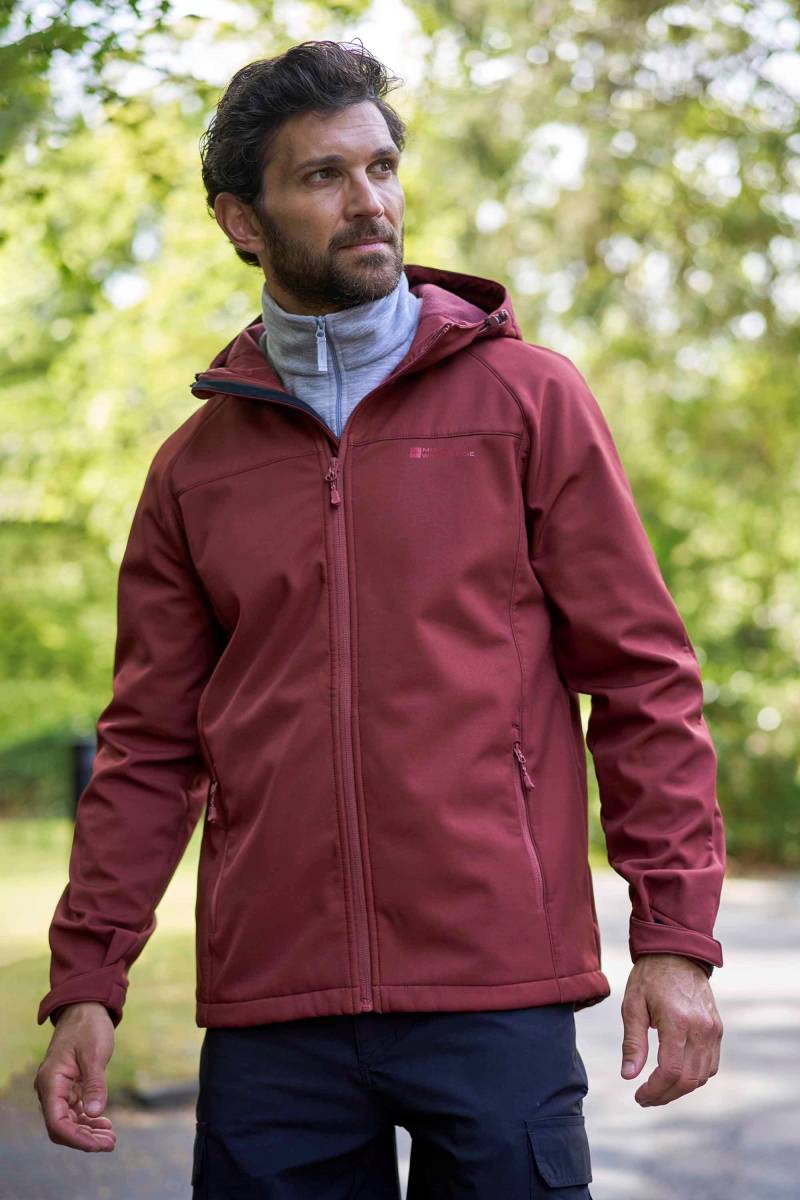 Exodus Herren-Softshelljacke - Dunkel Rot von Mountain Warehouse