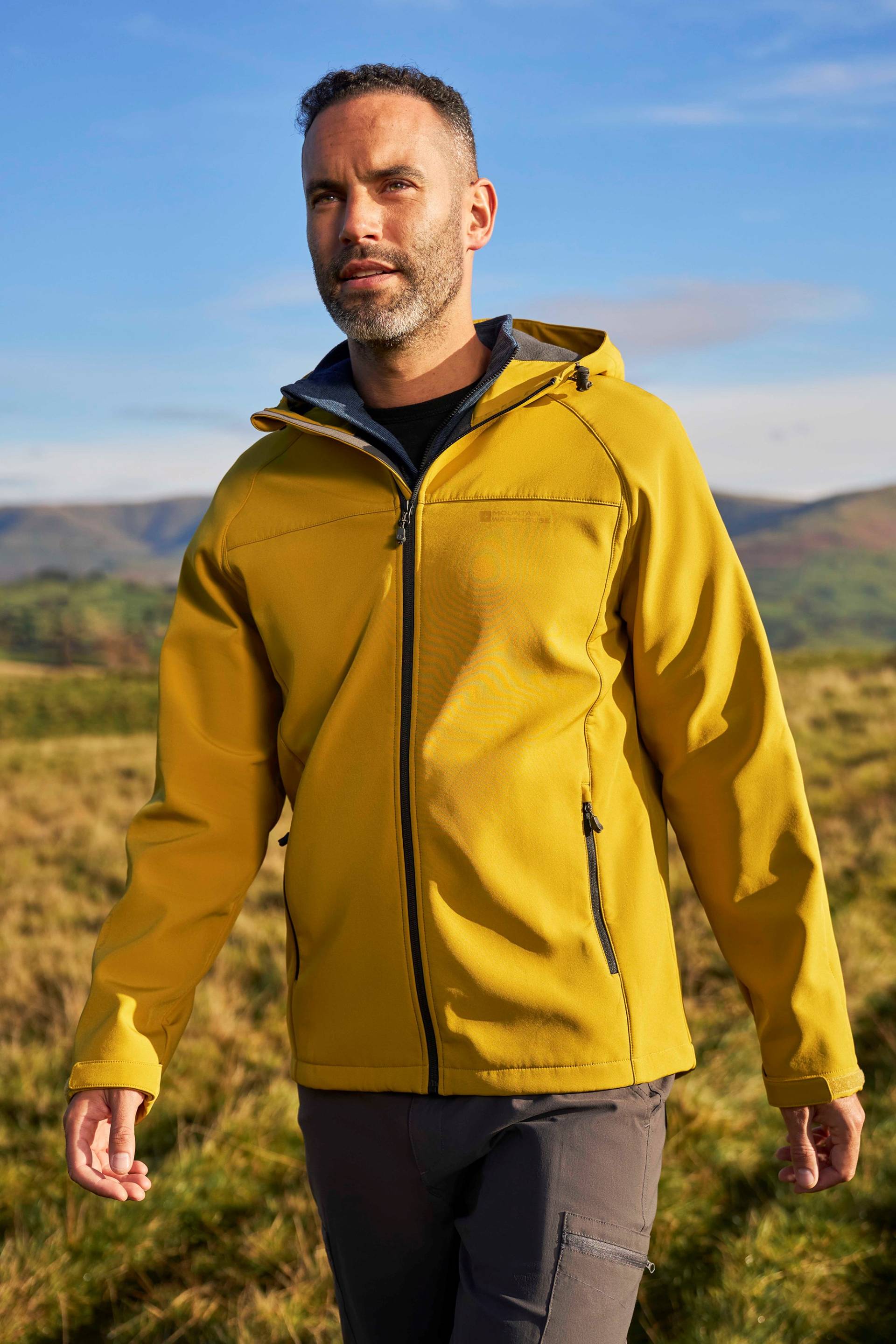 Exodus Herren-Softshelljacke - Gelb von Mountain Warehouse