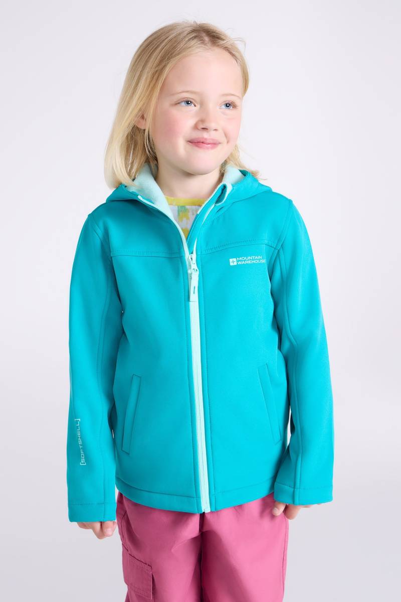 Exodus Kinder Softshell-Jacke - Aquamarin von Mountain Warehouse