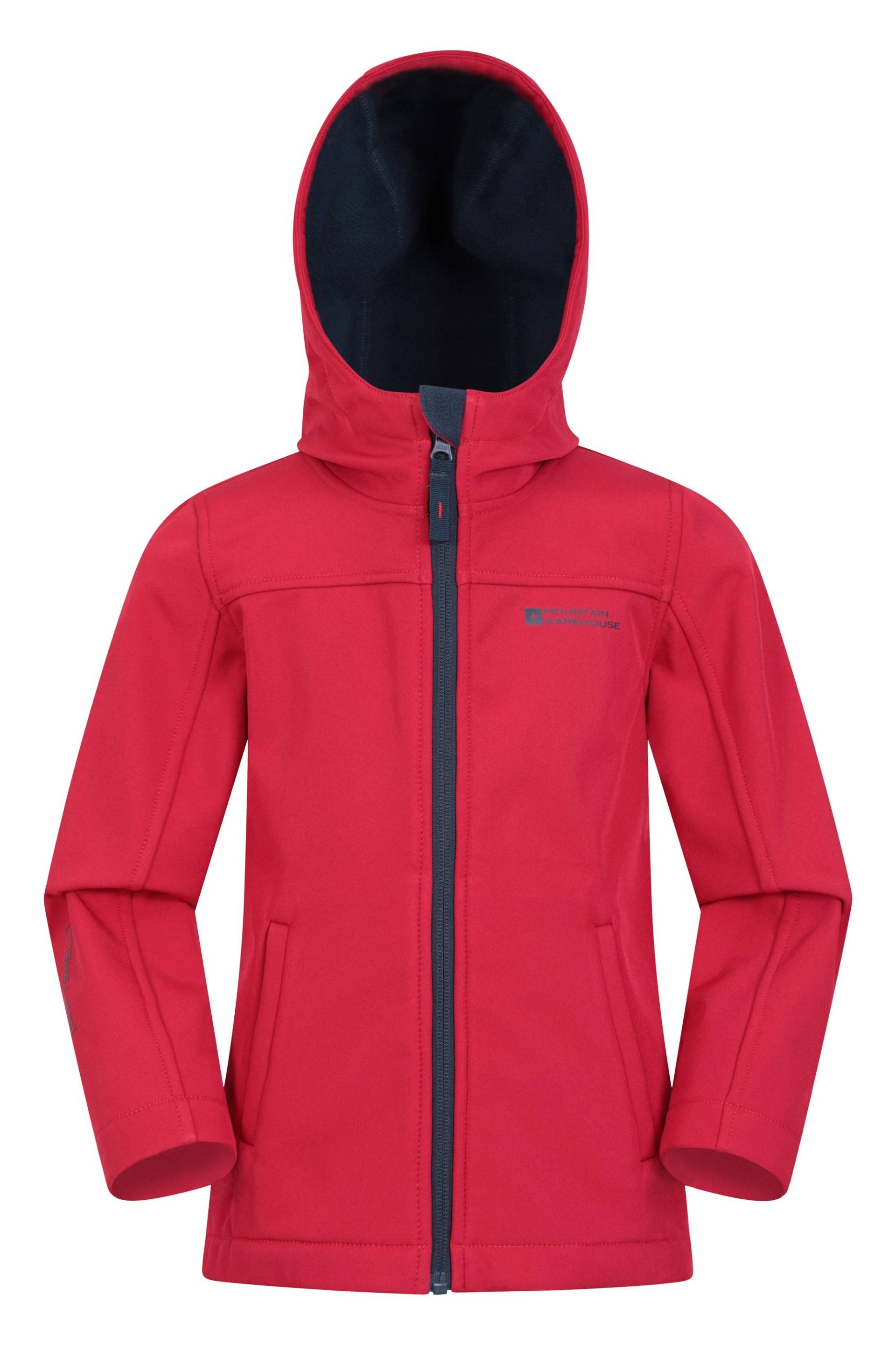 Exodus Kinder Softshell-Jacke - Rot von Mountain Warehouse