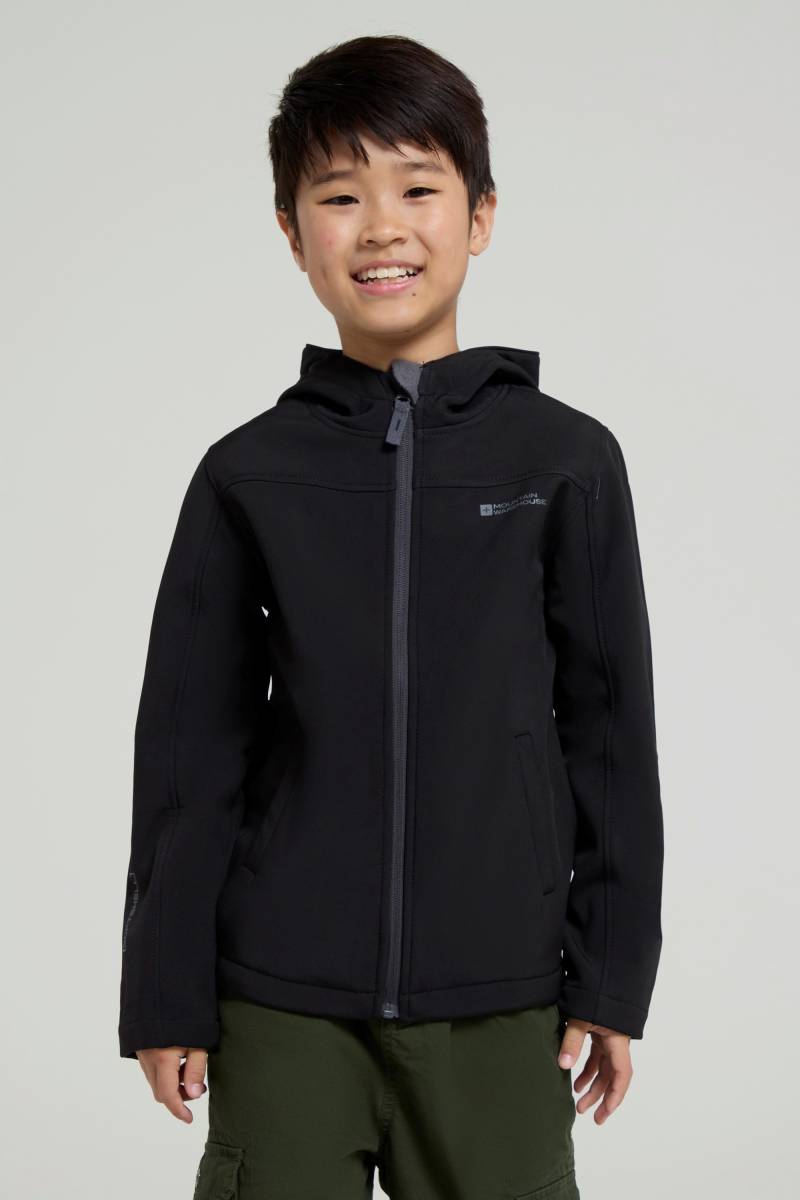 Exodus Kinder Softshell-Jacke - Schwarz von Mountain Warehouse