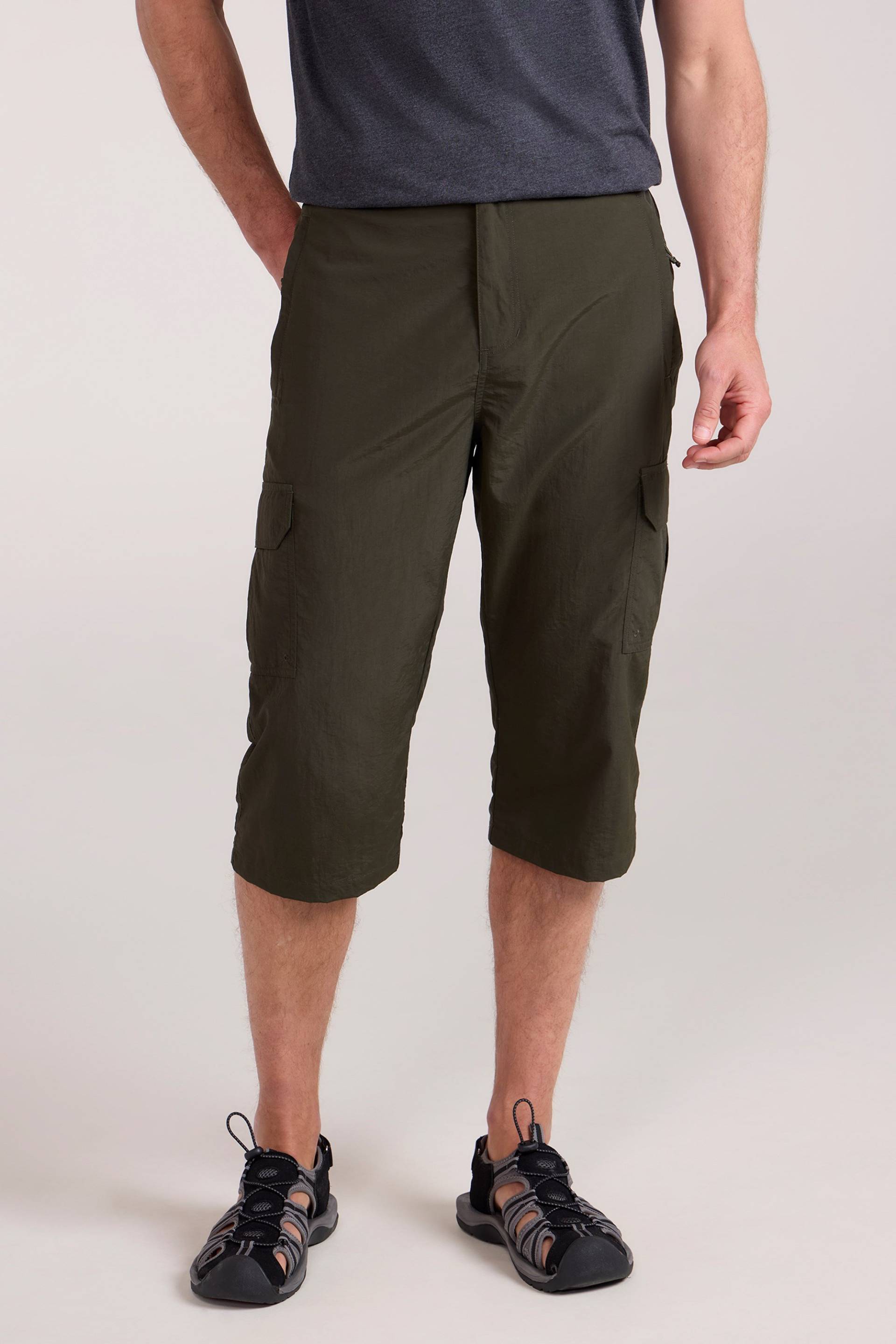 Explore Lange Herren-Shorts - Khaki von Mountain Warehouse
